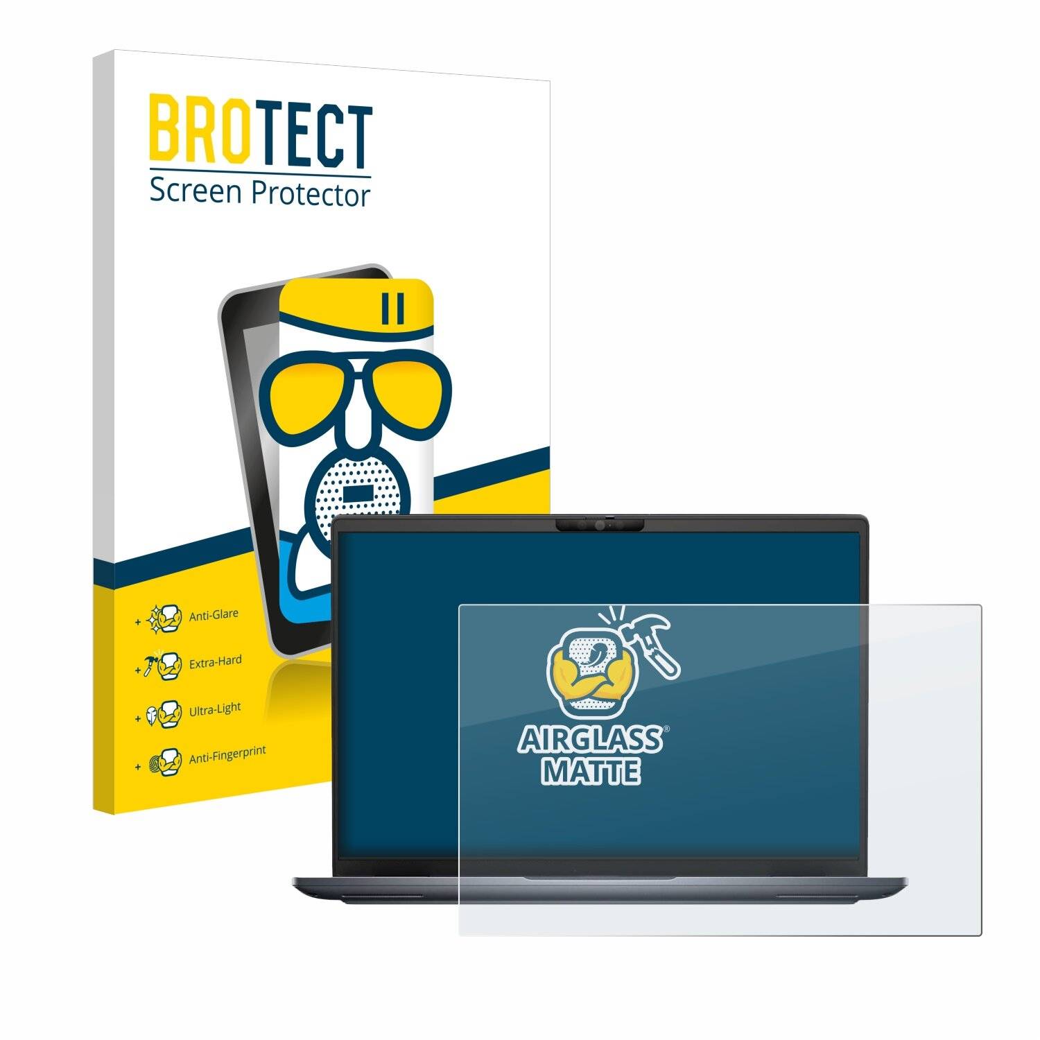 BROTECT AirGlass Matt Glas Panzer Folie für Dell Latitude