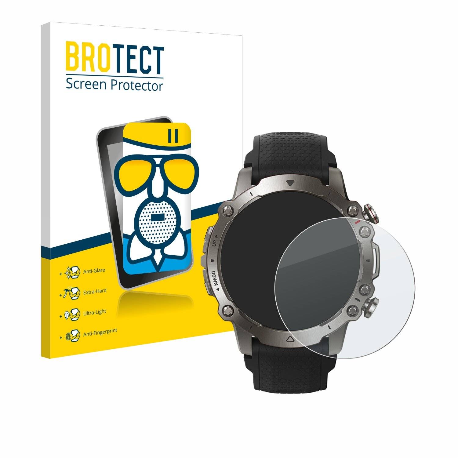 BROTECT AirGlass Matt Glas Panzer Folie für Huami Amazfit
