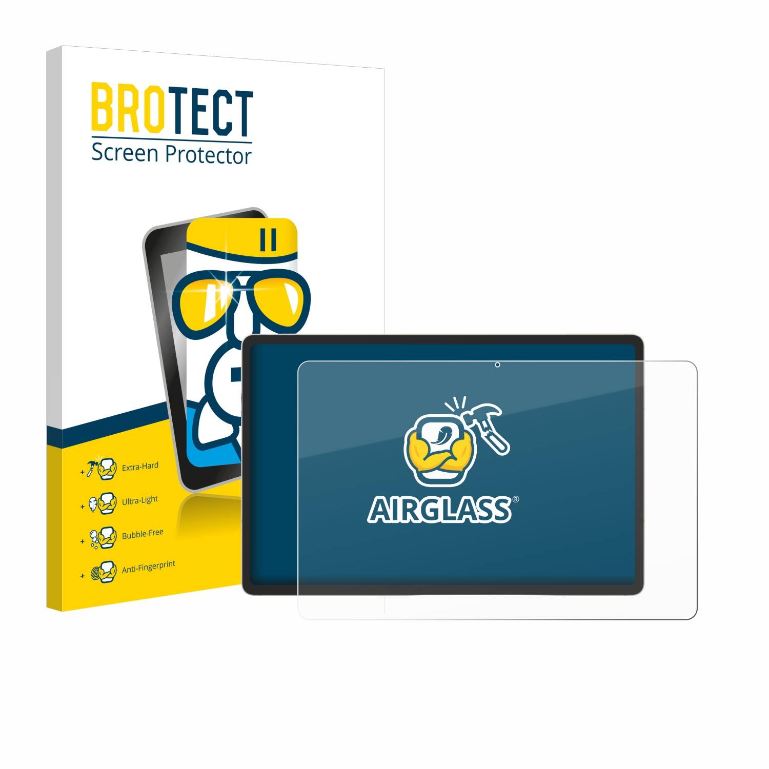 BROTECT AirGlass Glas Panzer-Folie für Samsung Galaxy Tab S9 Plus WiFi - Schutzglas