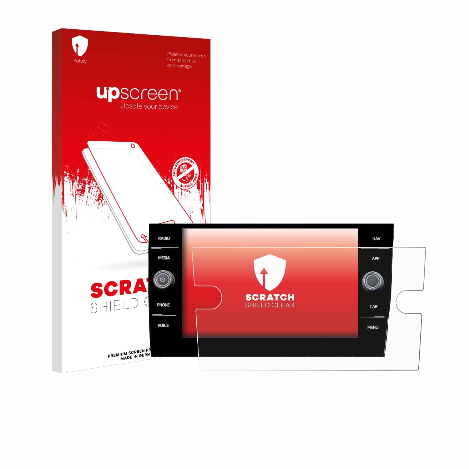 upscreen Scratch Shield Schutzfolie für Volkswagen Taigo Discover Media 8? 2023