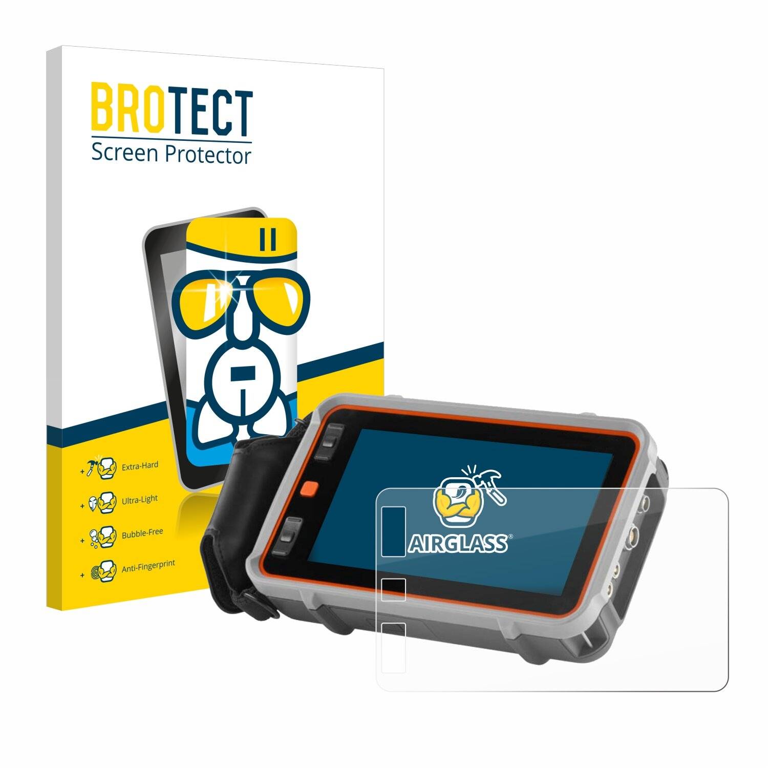 BROTECT AirGlass Glas Panzer-Folie für Waygate Technologies Krautkrämer USM 100 -