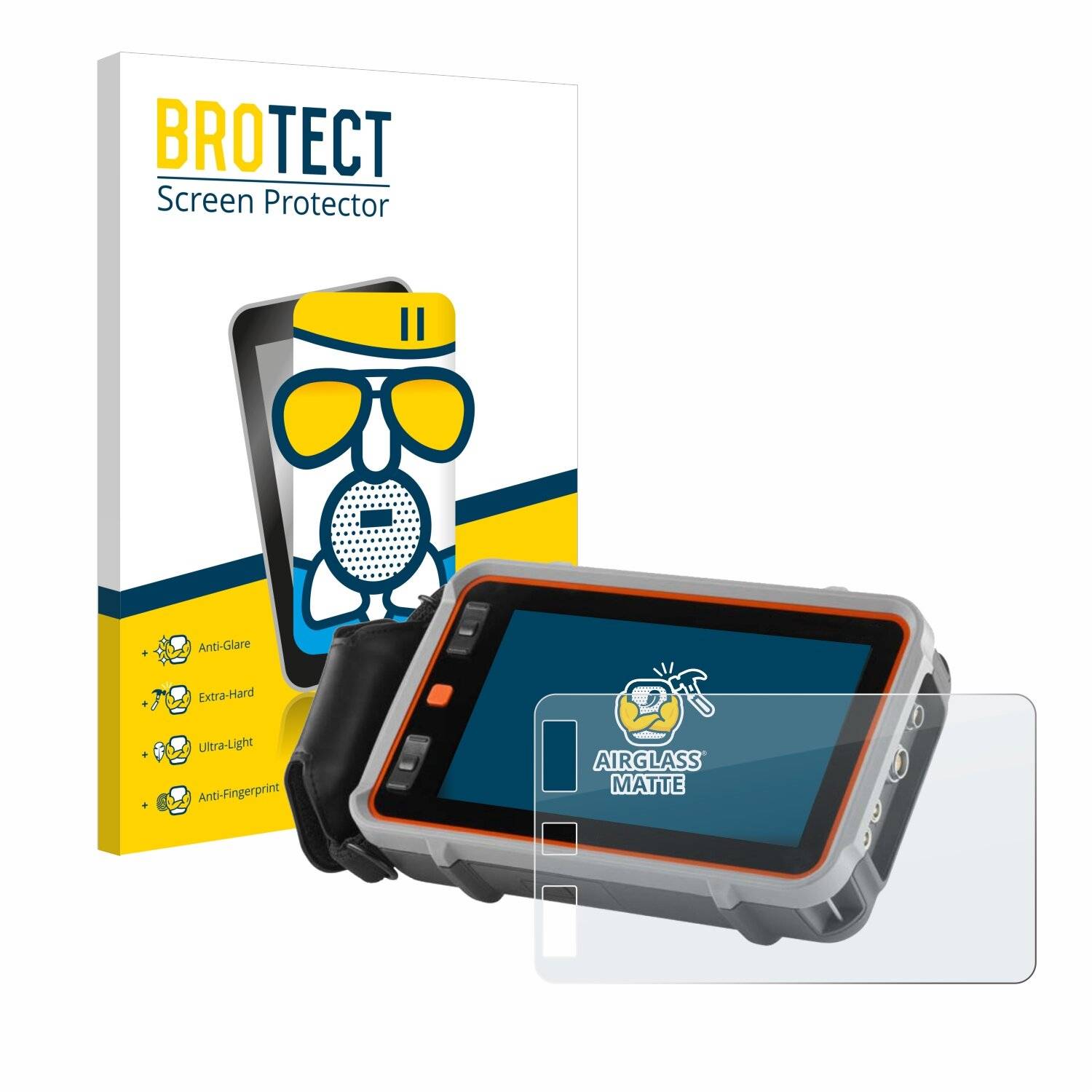 BROTECT AirGlass Matt Glas Panzer Folie für Waygate Technologies Krautkrämer USM