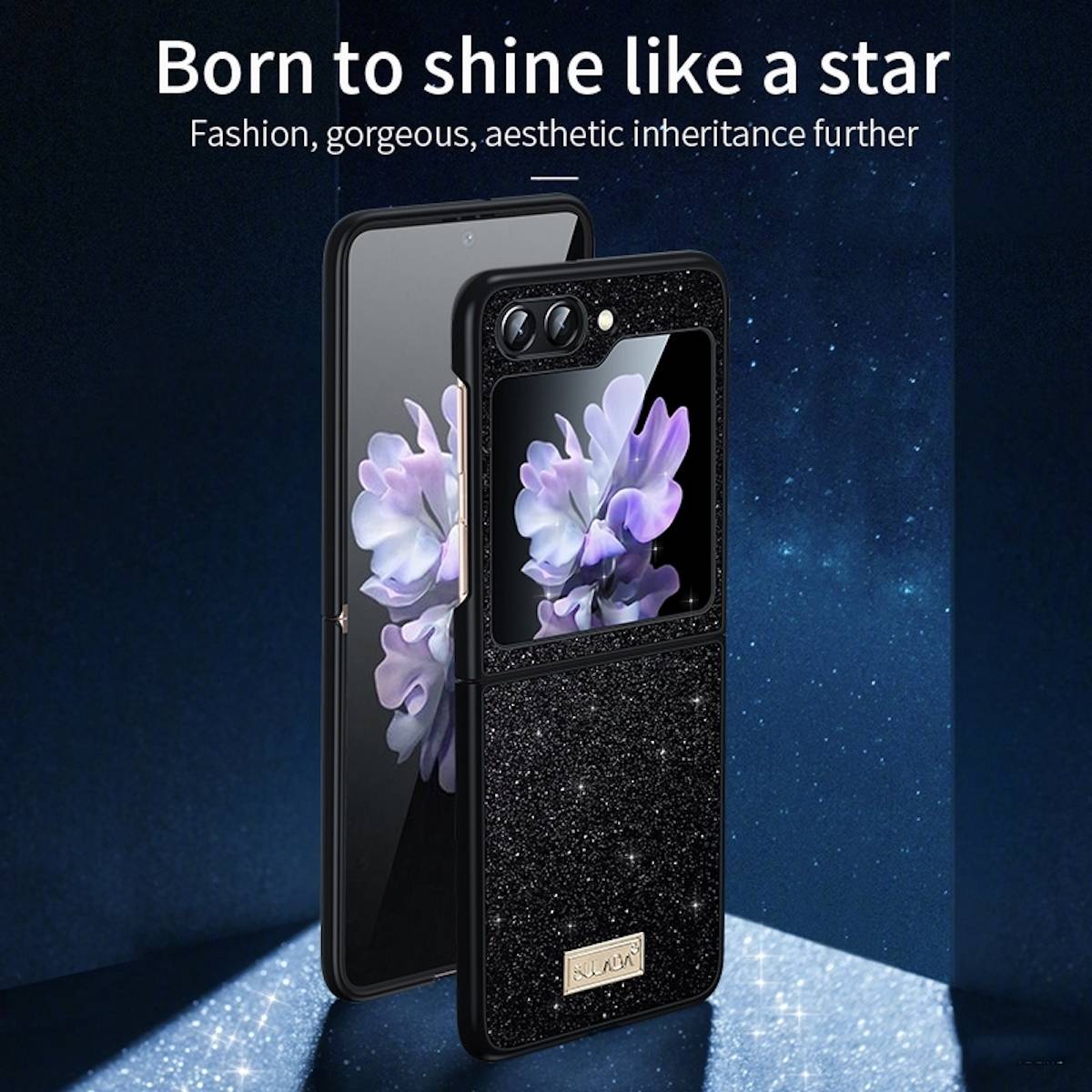 Für Samsung Galaxy Z Flip5 5G SULADA stoßfestes TPU + Kunstleder Hülle