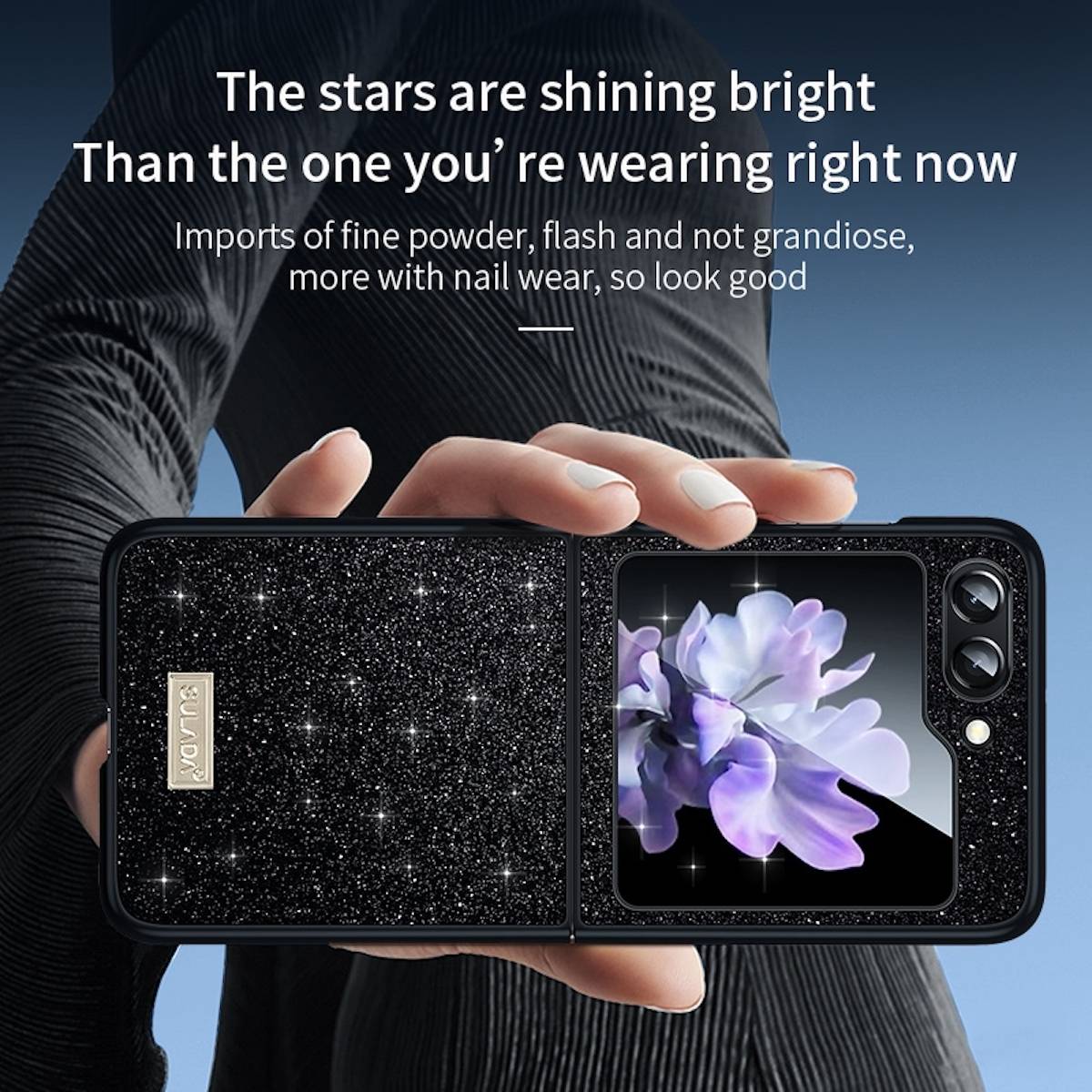 Für Samsung Galaxy Z Flip5 5G SULADA stoßfestes TPU + Kunstleder Hülle