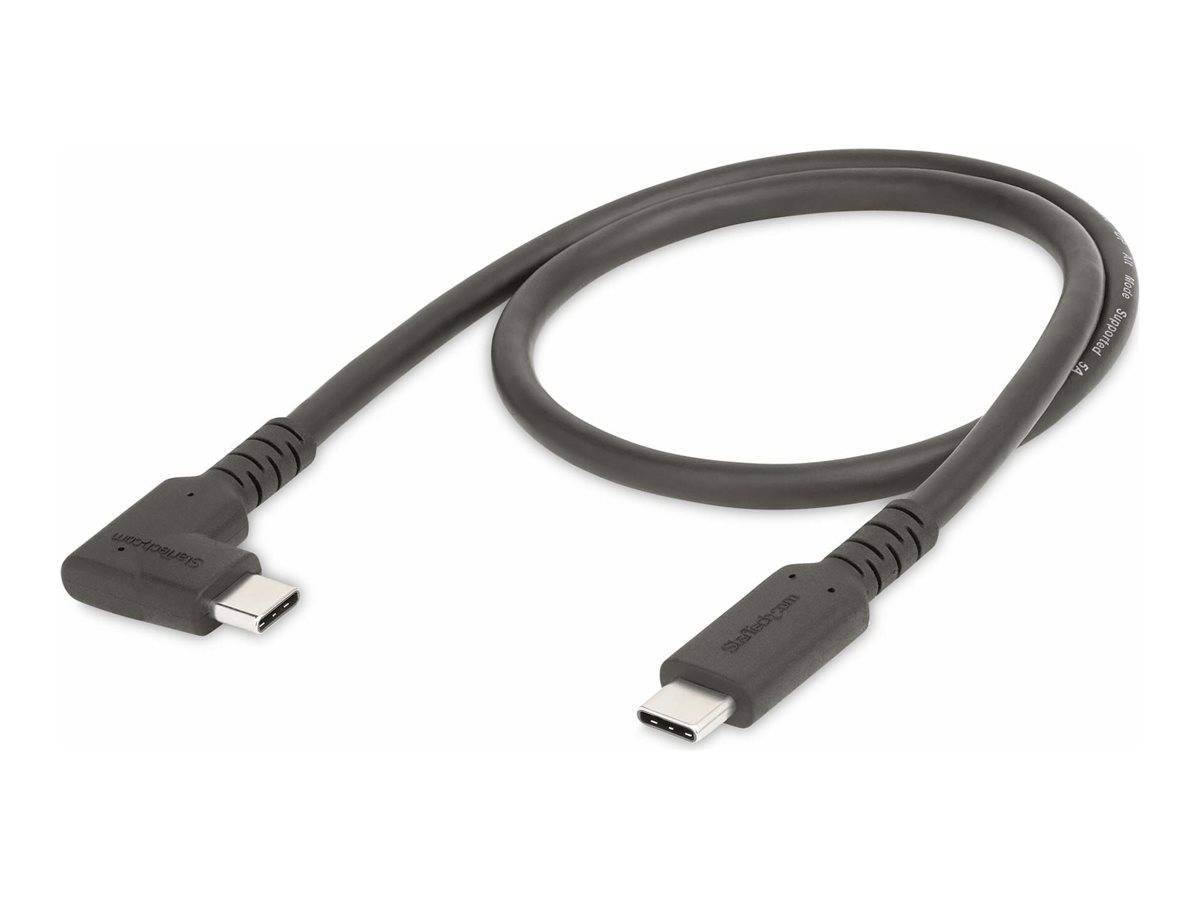 StarTech.com 1.6ft (50cm) Rugged Right Angle USB-C Cable, USB 3.2 Gen 2 (10 Gbps)