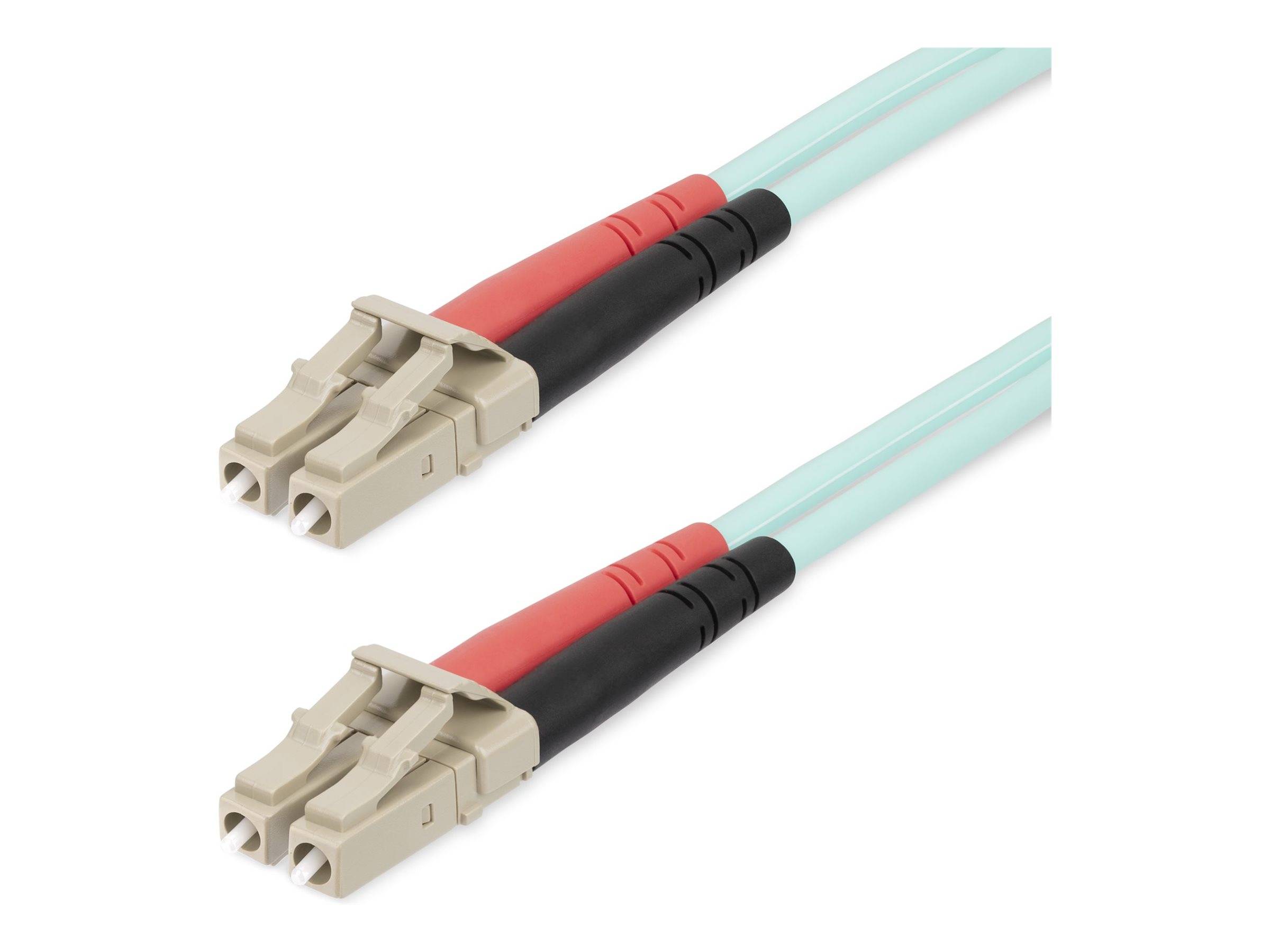 StarTech.com 20m (65ft) LC/UPC to LC/UPC OM4 Multimode Fiber Optic Cable, 50/125µm LOMMF/VCSEL Zipcord Fiber, 100G Netwo