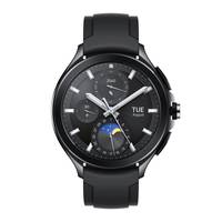 Xiaomi Watch 2 Pro - 46 mm - schwarzes Edelstahl - intelligente Uhr mit Riemen - fluororubber - schwarz - Handgelenkgröß