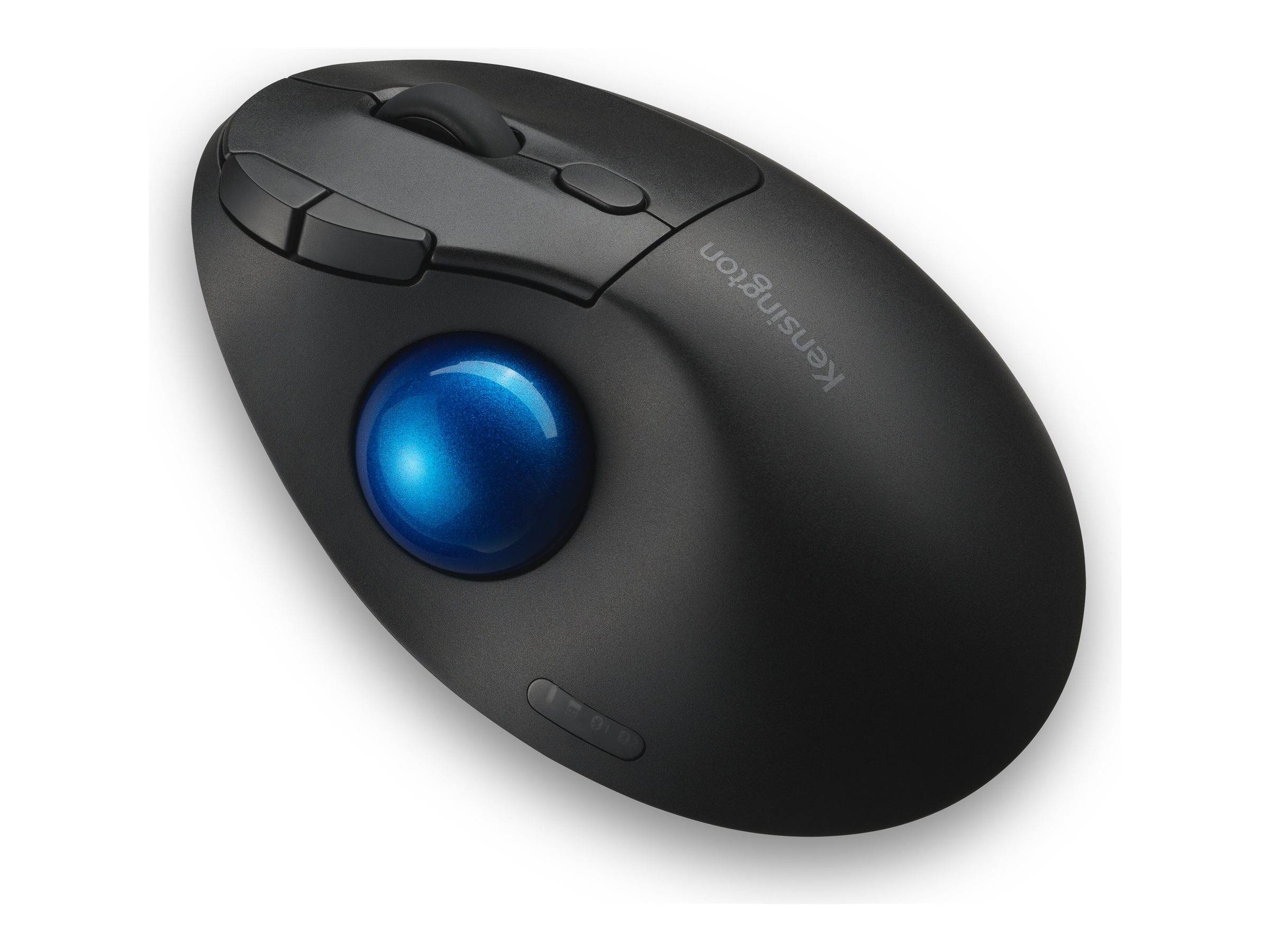 Kensington Pro Fit Ergo TB450 EQ - Trackball - ergonomisch - optisch - 7 Tasten - kabellos - 2.4 GHz, Bluetooth - kabell