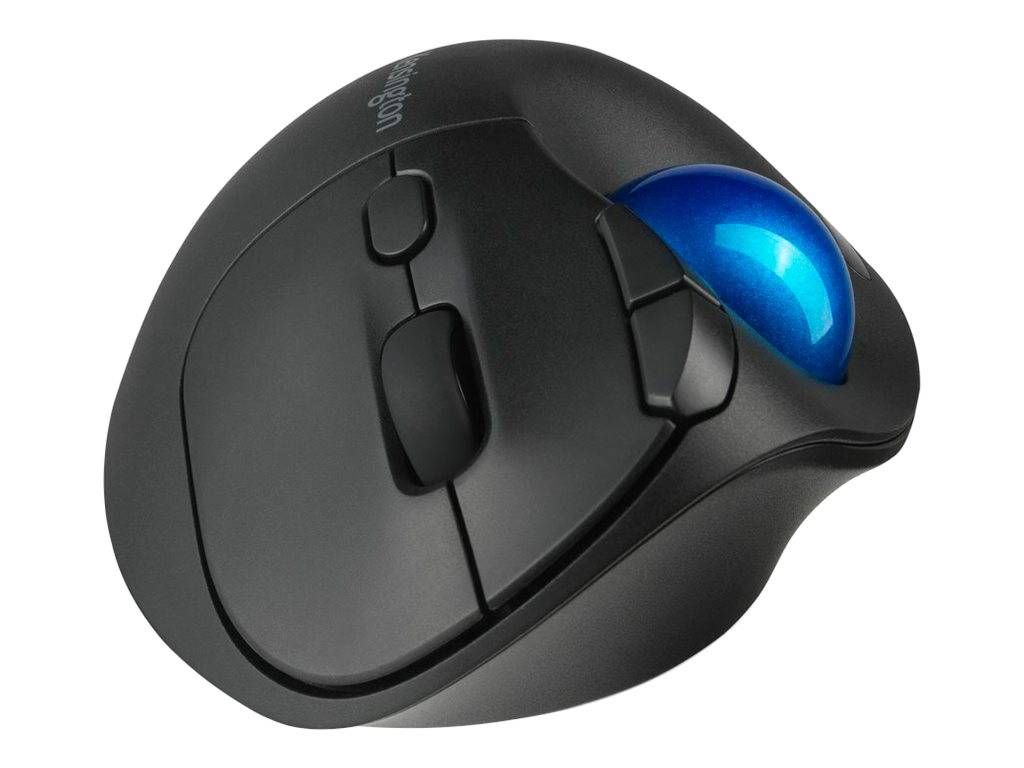 Kensington Pro Fit Ergo TB450 EQ - Trackball - ergonomisch - optisch - 7 Tasten - kabellos - 2.4 GHz, Bluetooth - kabell