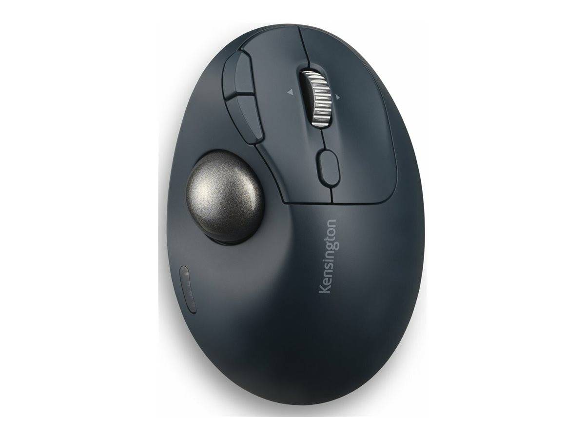 Kensington Pro Fit Ergo TB550 Trackball EQ - Trackball - ergonomisch - optisch - 9 Tasten - kabellos - 2.4 GHz, Bluetoot