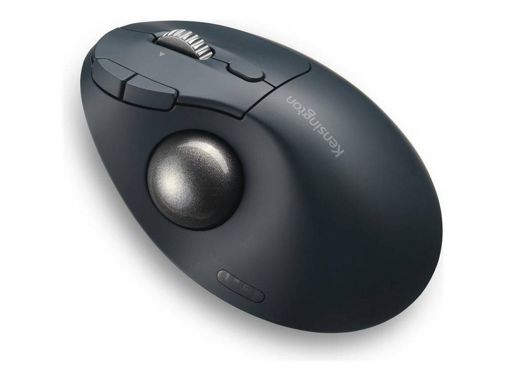 Kensington Pro Fit Ergo TB550 Trackball EQ - Trackball - ergonomisch - optisch - 9 Tasten - kabellos - 2.4 GHz, Bluetoot
