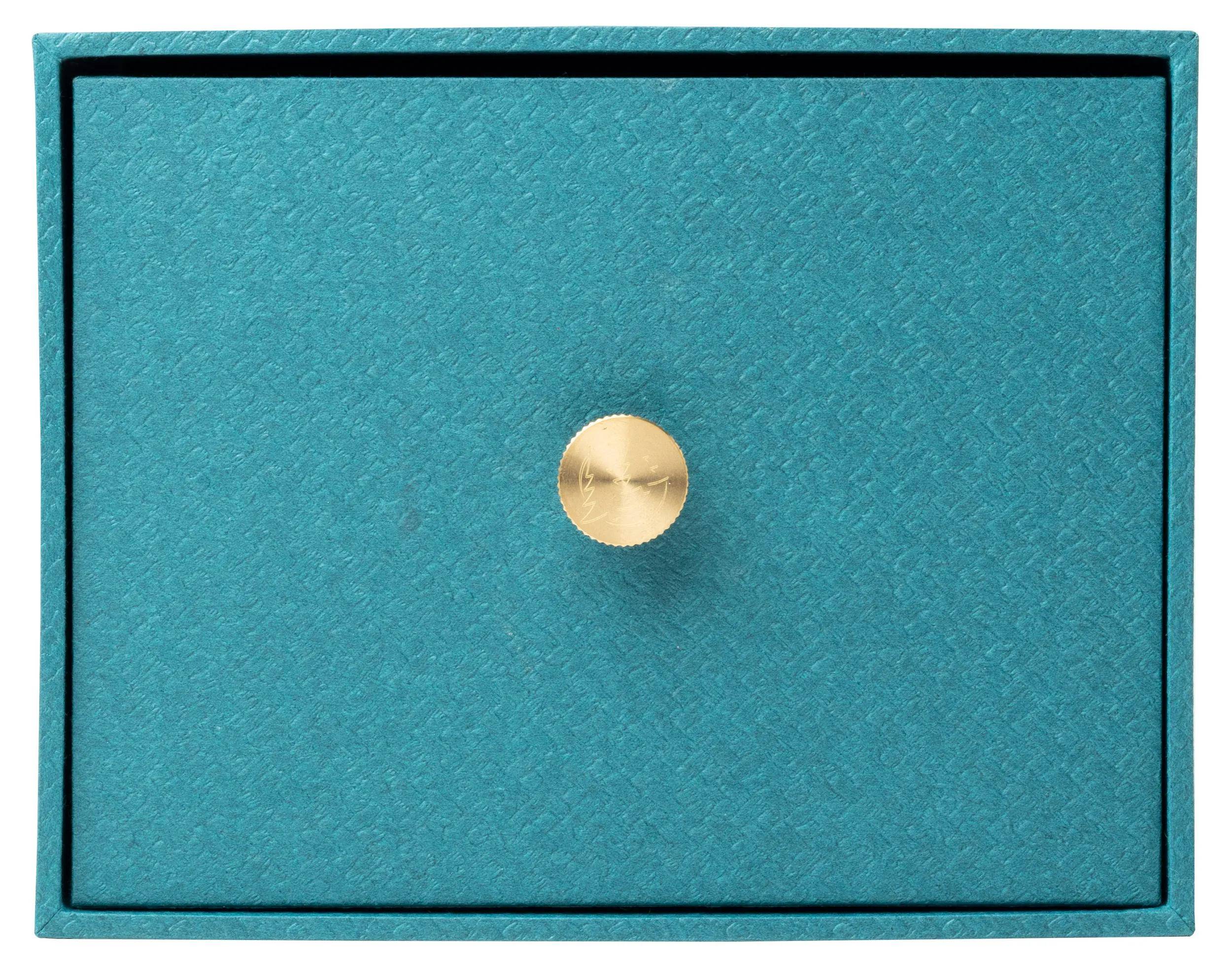 Exacompta 2x Schubladenbox für Foto Karteikarten 14x177x134cm Bleu canard 78603E