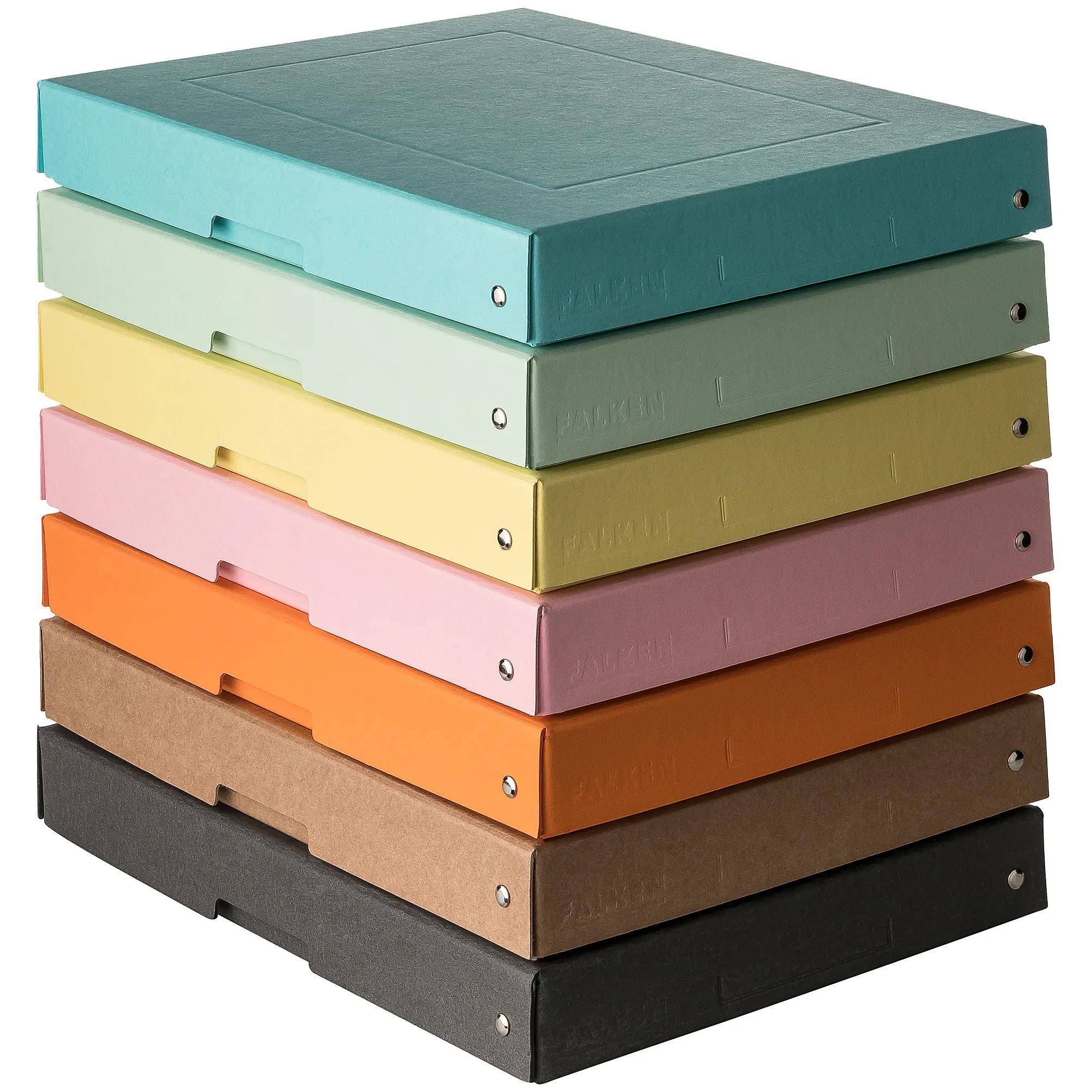 Falken 5x PURE Box Pastell A4, Füllhöhe 40 mm - Farben pastell sort. - 22001952F