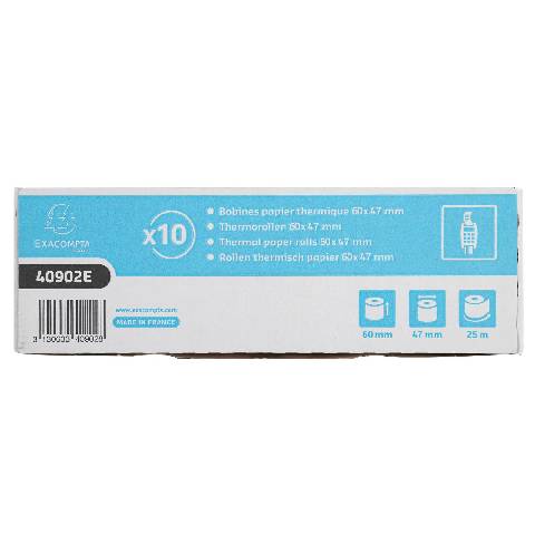 Exacompta 30x Thermorolle 1-lagig 55g/m2 60x25mx12 - Weiß - 40902E