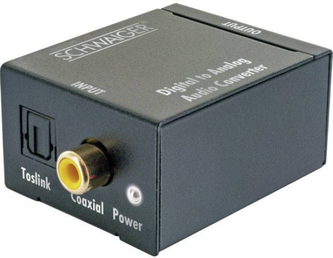 Schwaiger Digital-Analog-Audiowandler für TV - Digital Player