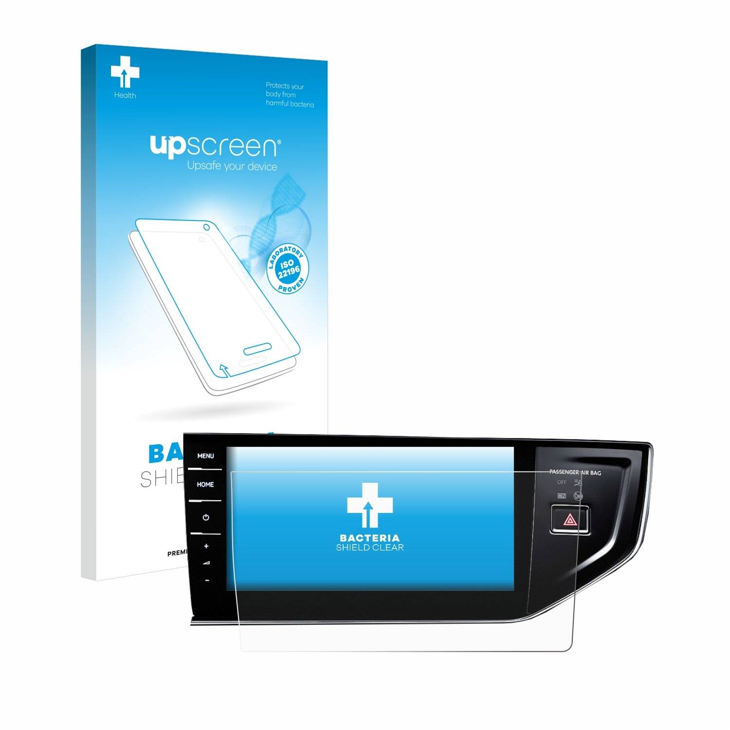 upscreen Bacteria Shield Schutzfolie für Volkswagen Polo VI Discover Pro 9,2 -