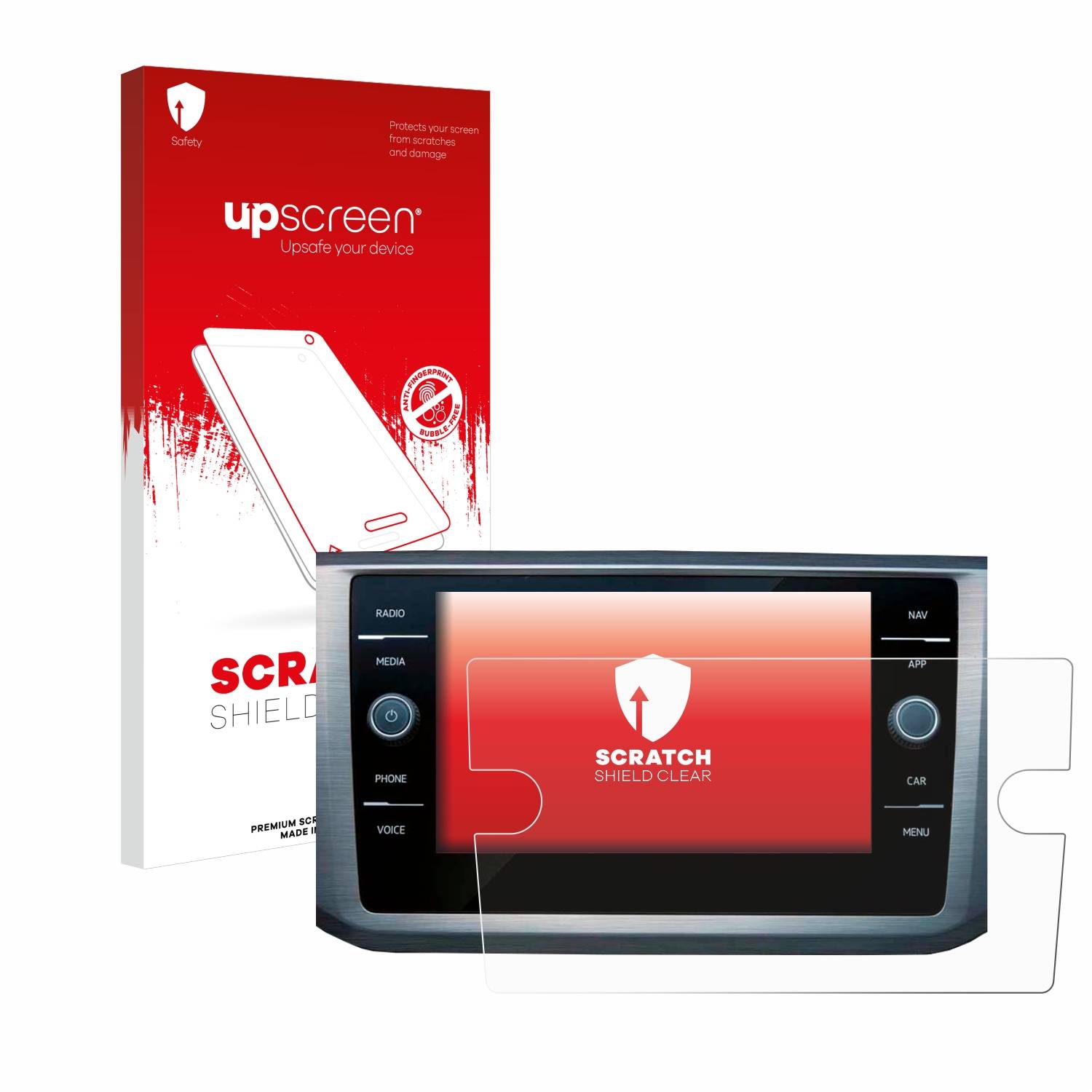 upscreen Scratch Shield Schutzfolie für Volkswagen Passat B8 Discover Media 8