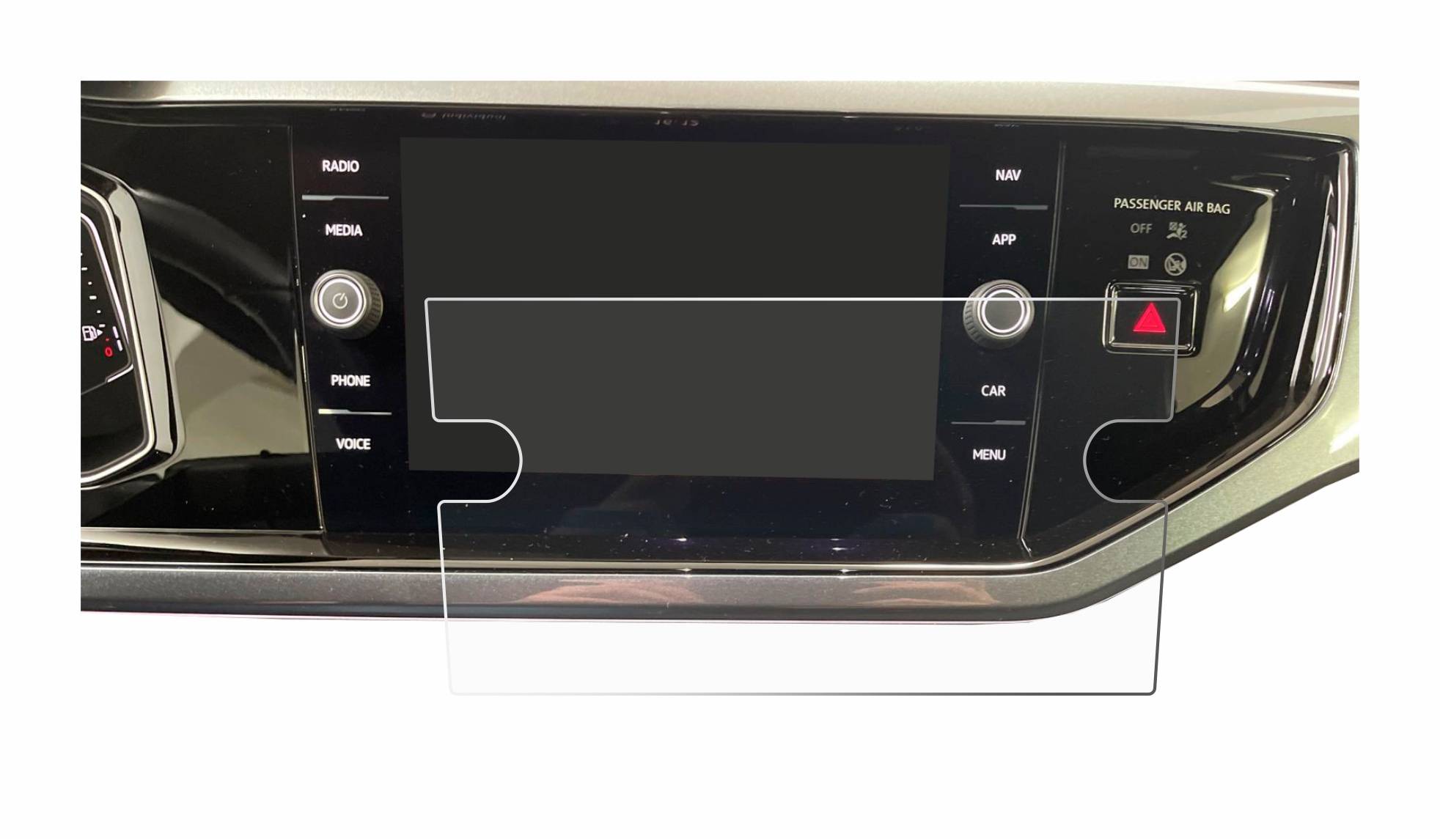 upscreen Scratch Shield Schutzfolie für Volkswagen Polo VI Ready 2 Discover 8