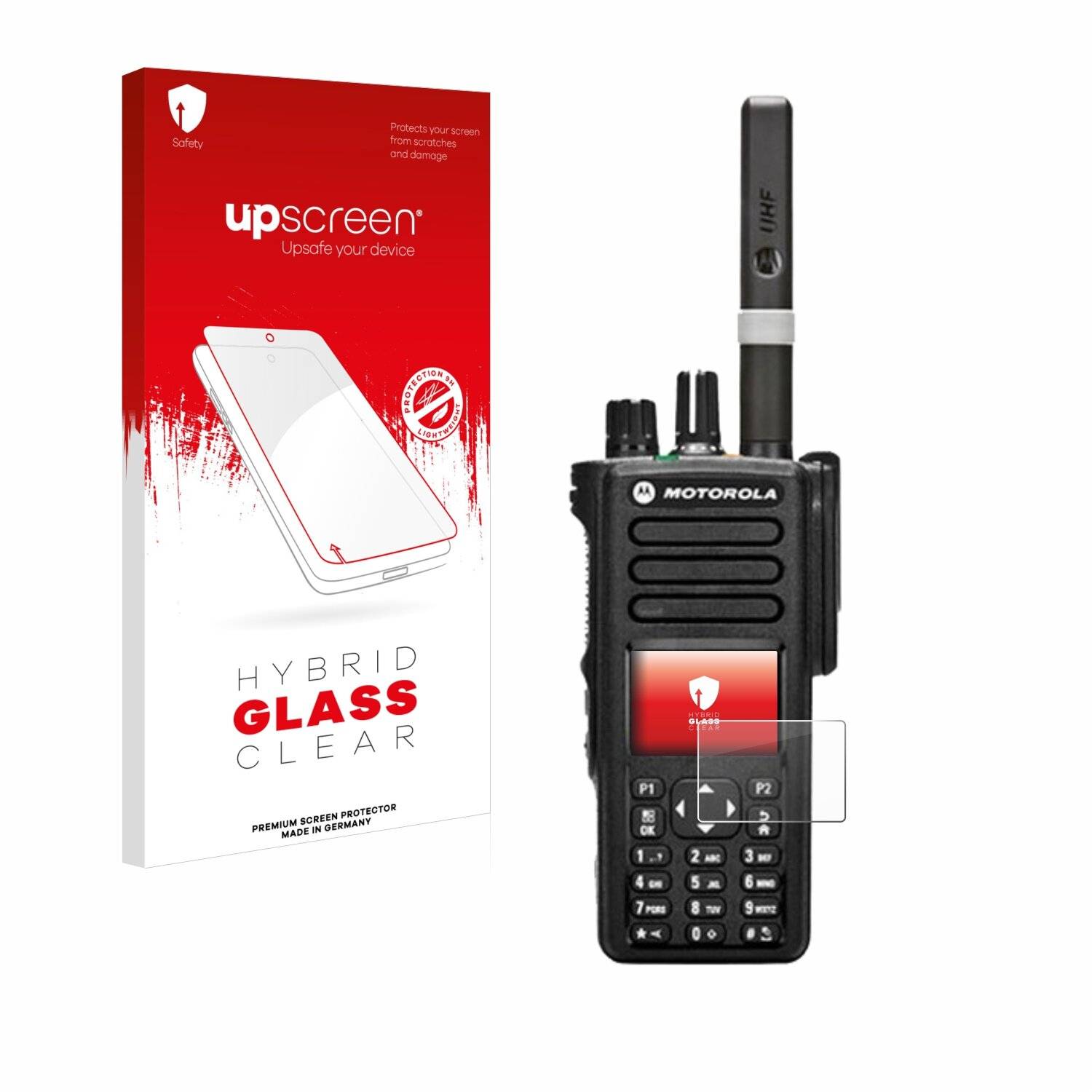 upscreen Hybrid Glas Panzer-Folie für Motorola DP4800