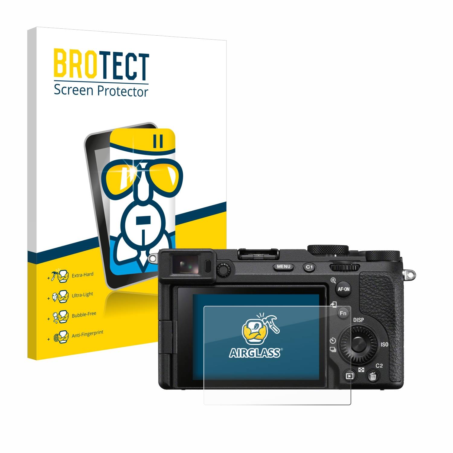 BROTECT AirGlass Glas Panzer-Folie für Sony Alpha 7CR - Schutzglas