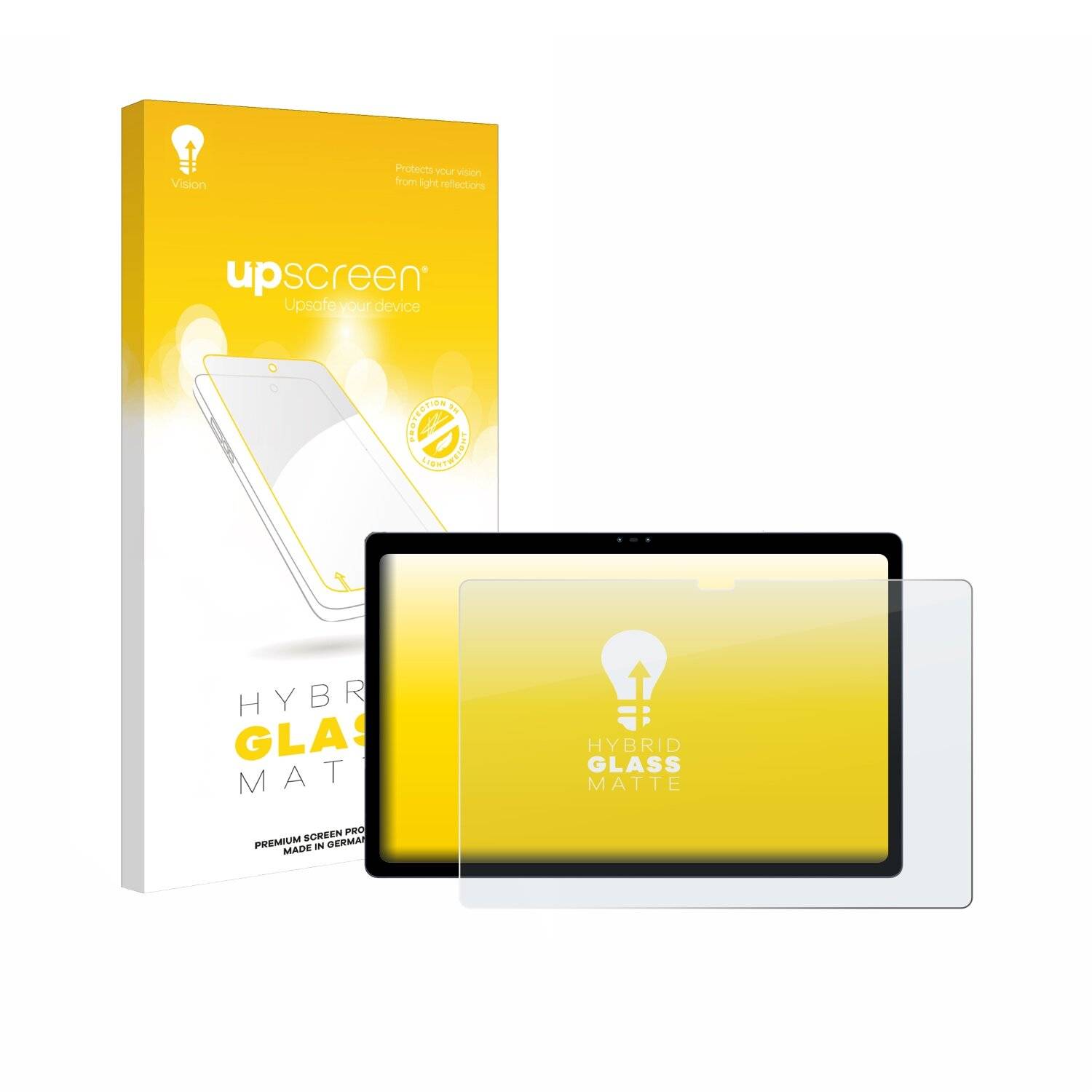 upscreen Hybrid Glas Matt Panzer-Folie für Leia Lume Pad
