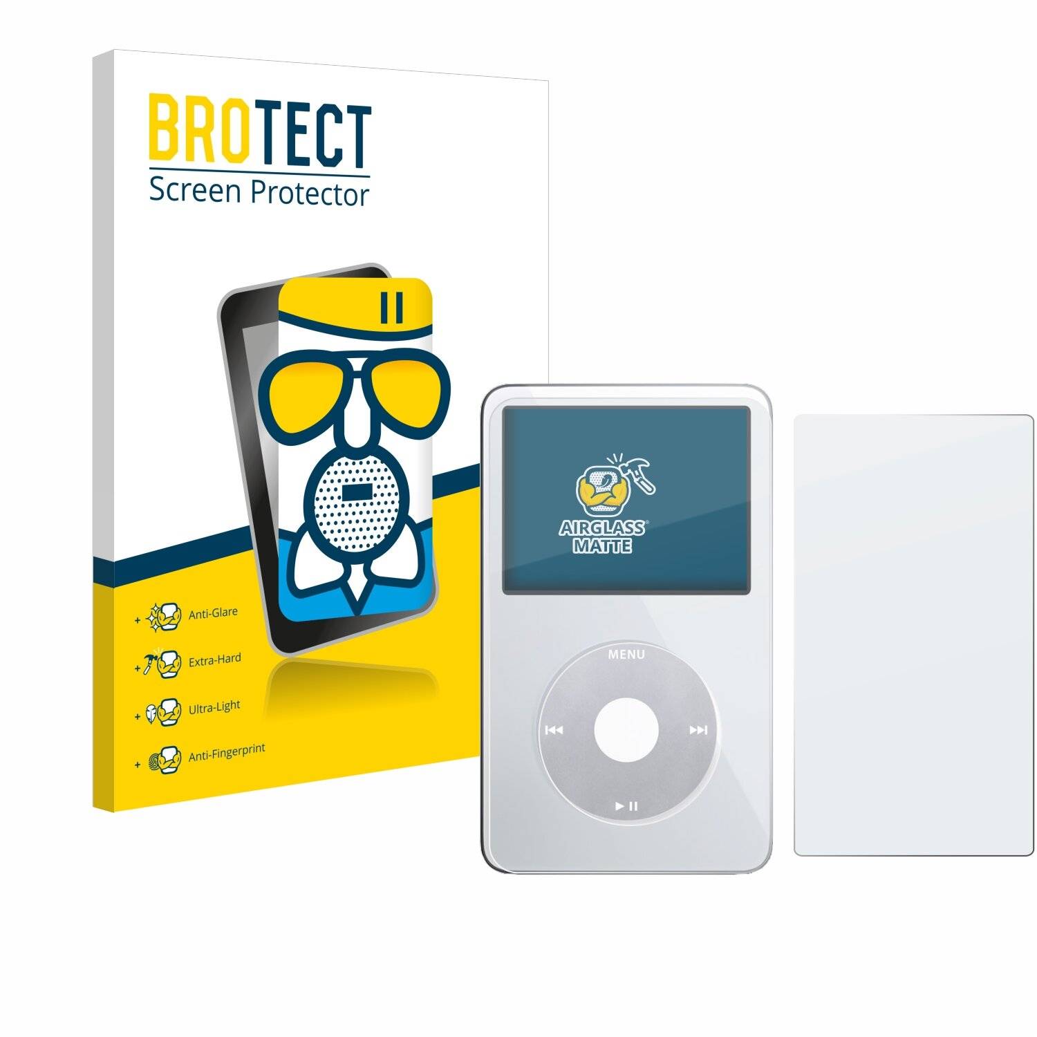 BROTECT AirGlass Matt Glas Panzer Folie für Apple iPod Classic Video