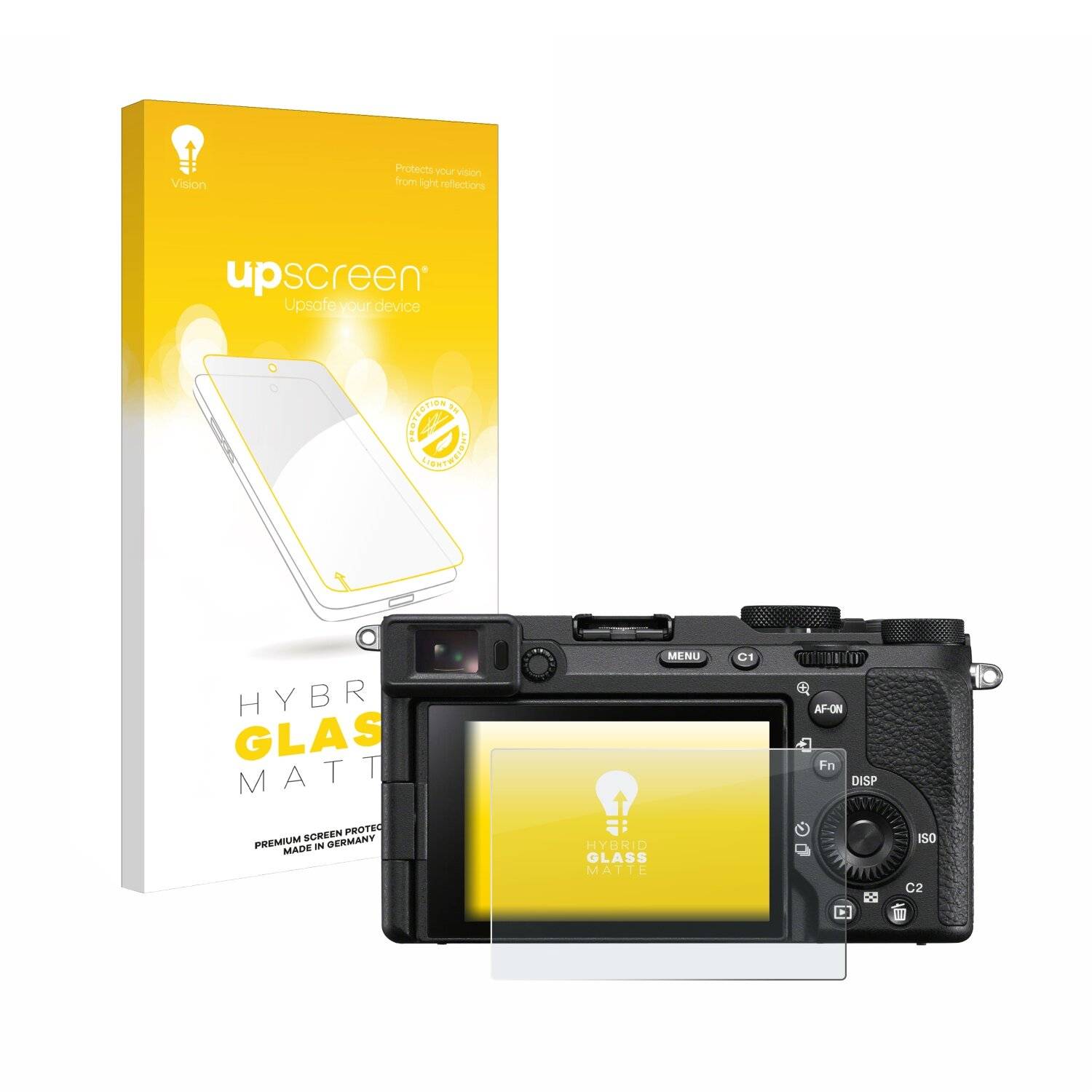 upscreen Hybrid Glas Matt Panzer-Folie für Sony Alpha