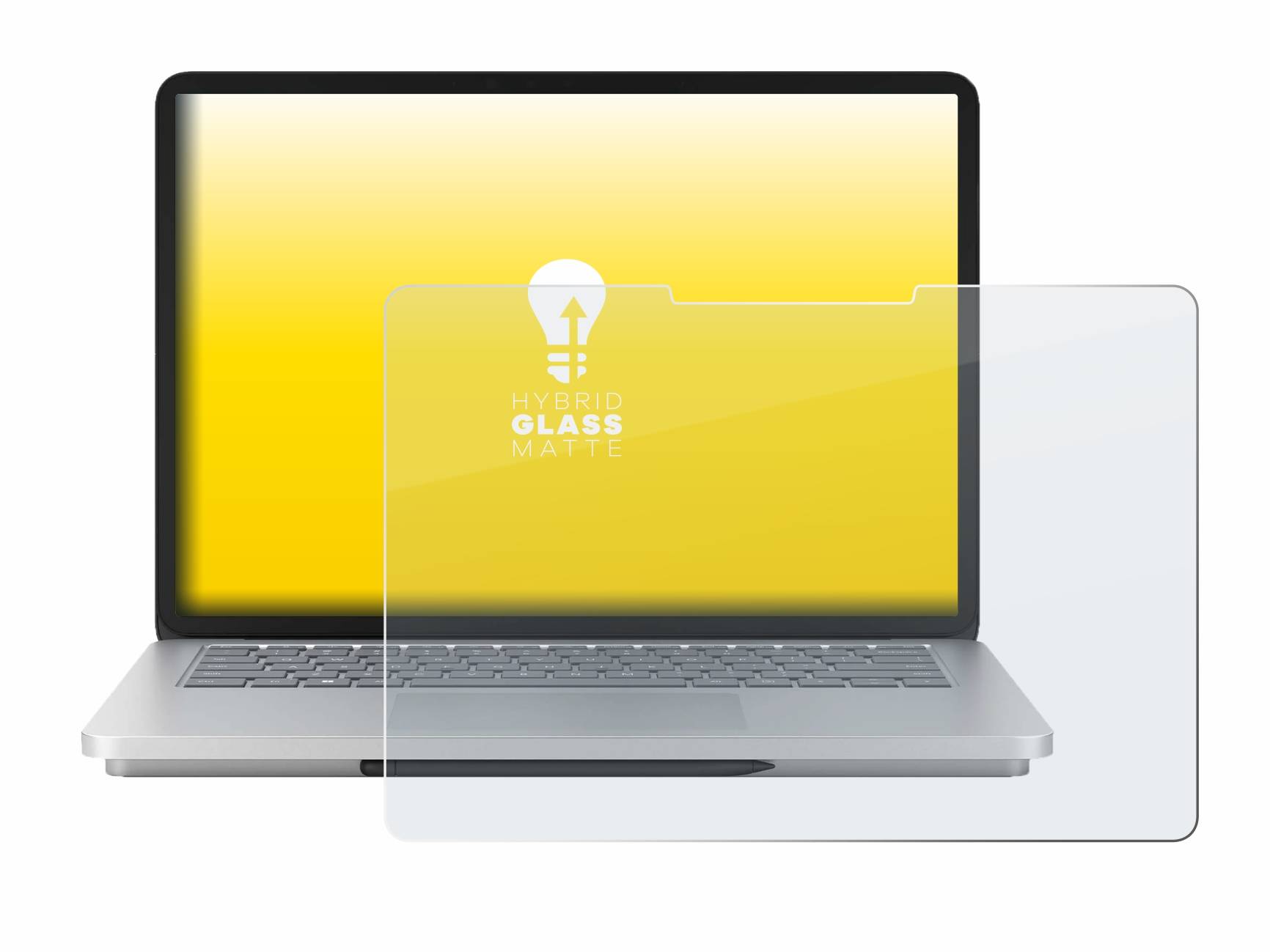 upscreen Hybrid Glas Matt Panzer-Folie für Microsoft Surface Laptop Studio 2