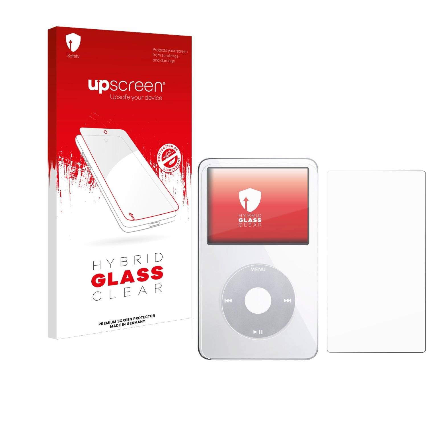 upscreen Hybrid Glas Panzer-Folie für Apple iPod Classic Video