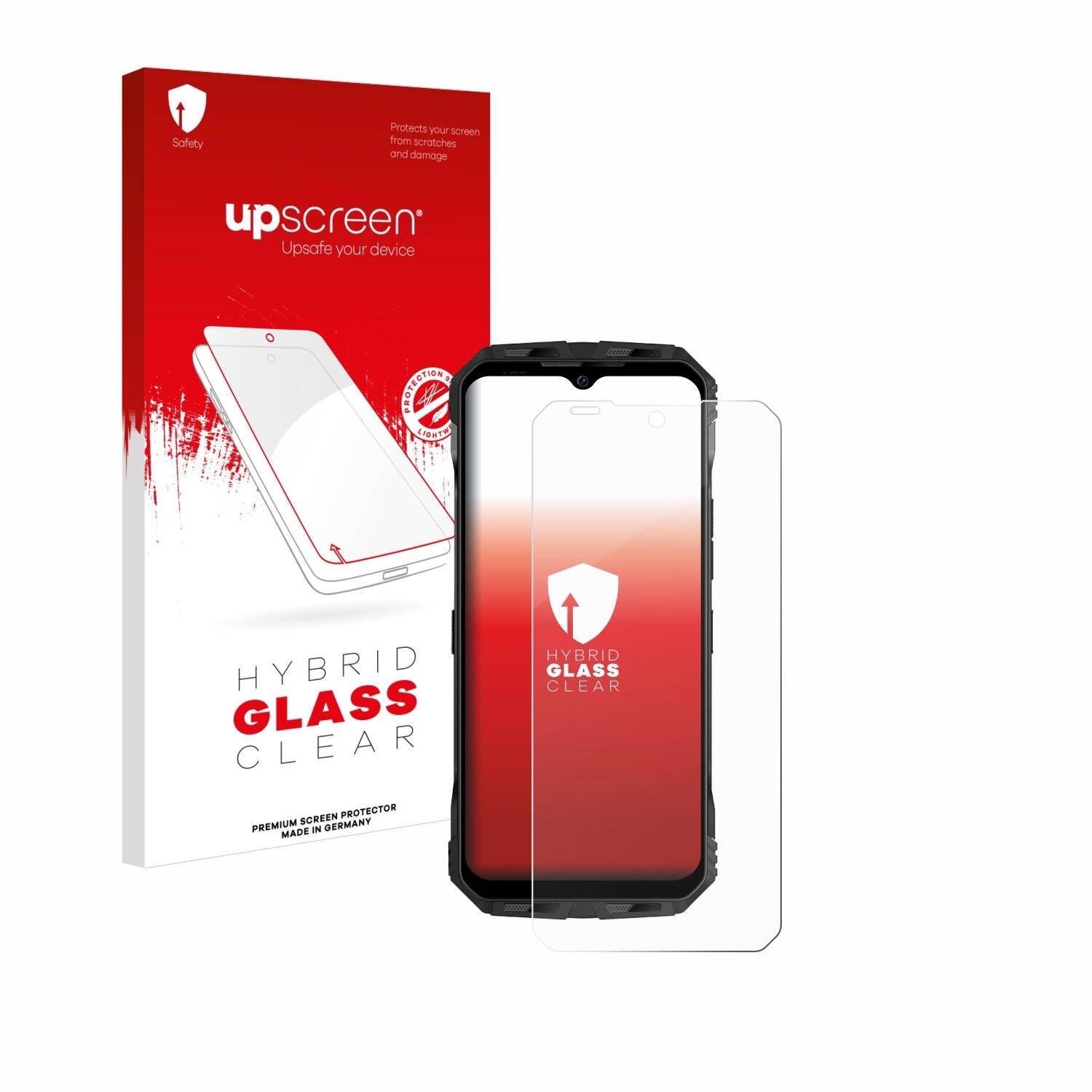 upscreen Hybrid Glas Panzer-Folie für Doogee V