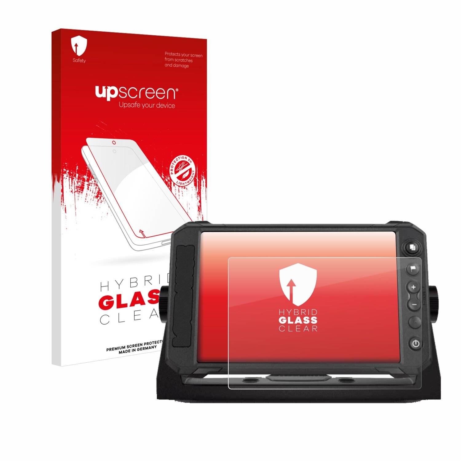 upscreen Hybrid Glas Panzer-Folie für Lowrance Elite FS
