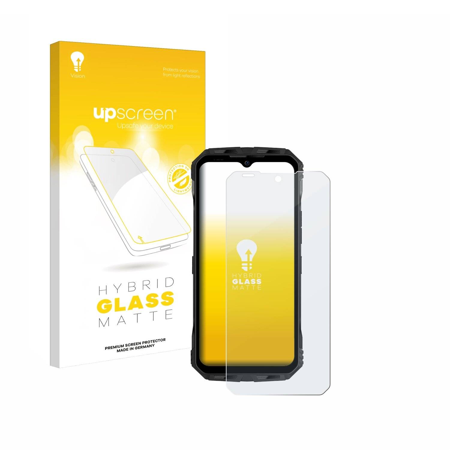 upscreen Hybrid Glas Matt Panzer-Folie für Doogee