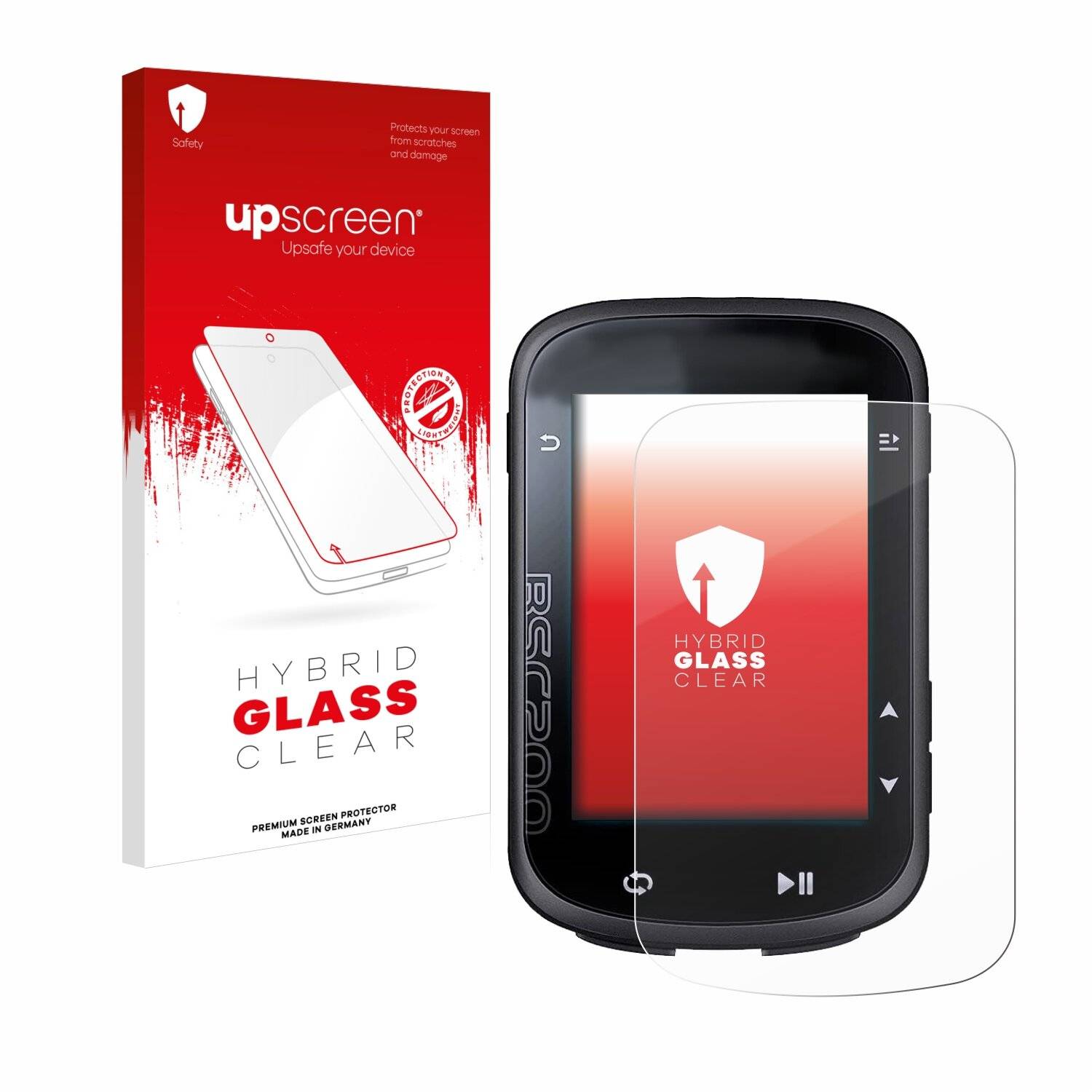 upscreen Hybrid Glas Panzer-Folie für igpsport