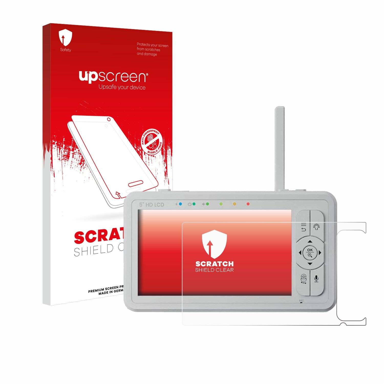 upscreen Scratch Shield Schutzfolie für Babysense HD S2