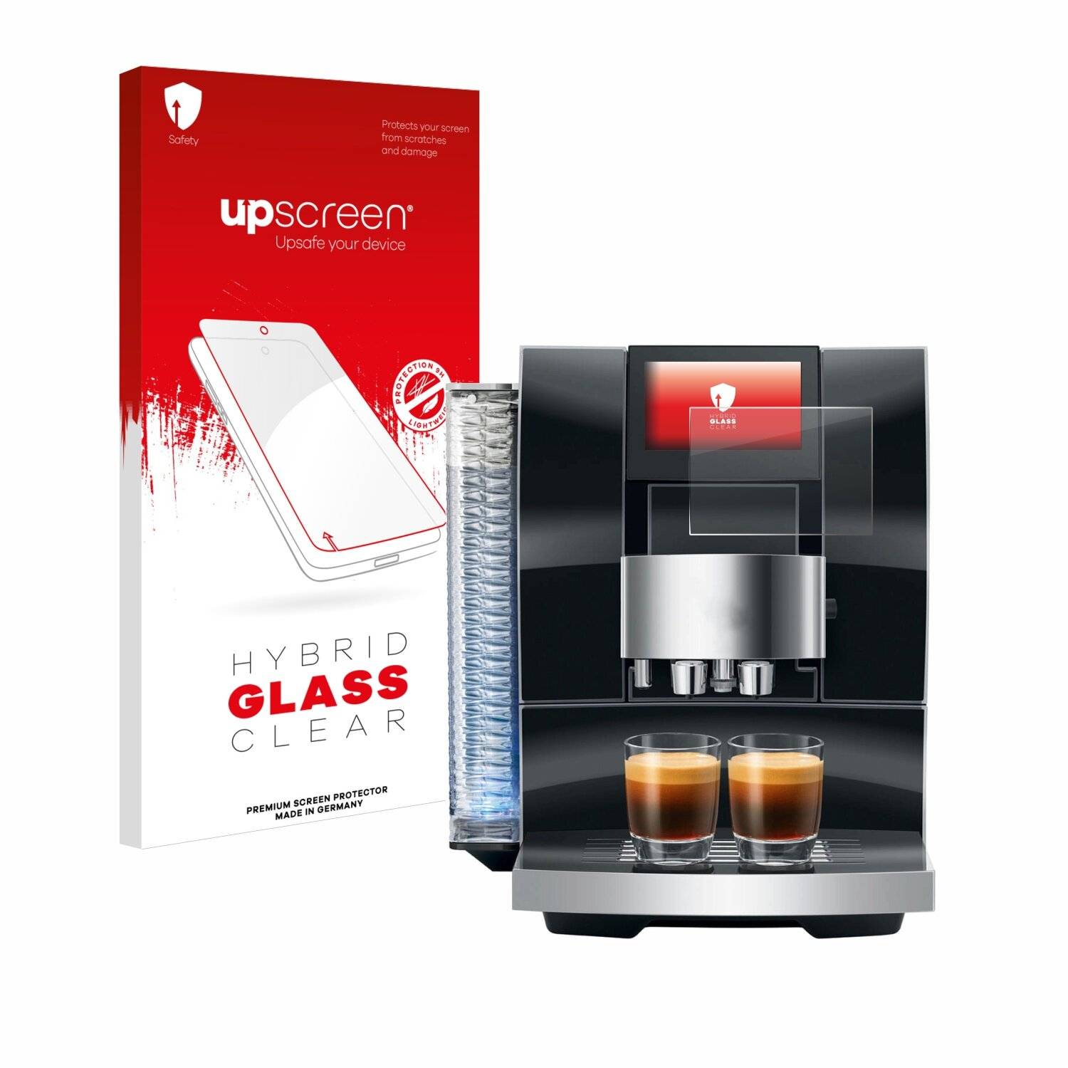 upscreen Hybrid Glas Panzer-Folie für Jura