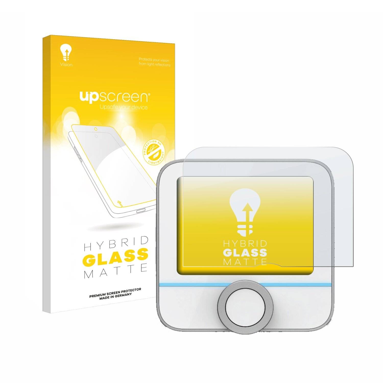 upscreen Hybrid Glas Matt Panzer-Folie für Bosch Smart Home 230 V (Raumthermostat