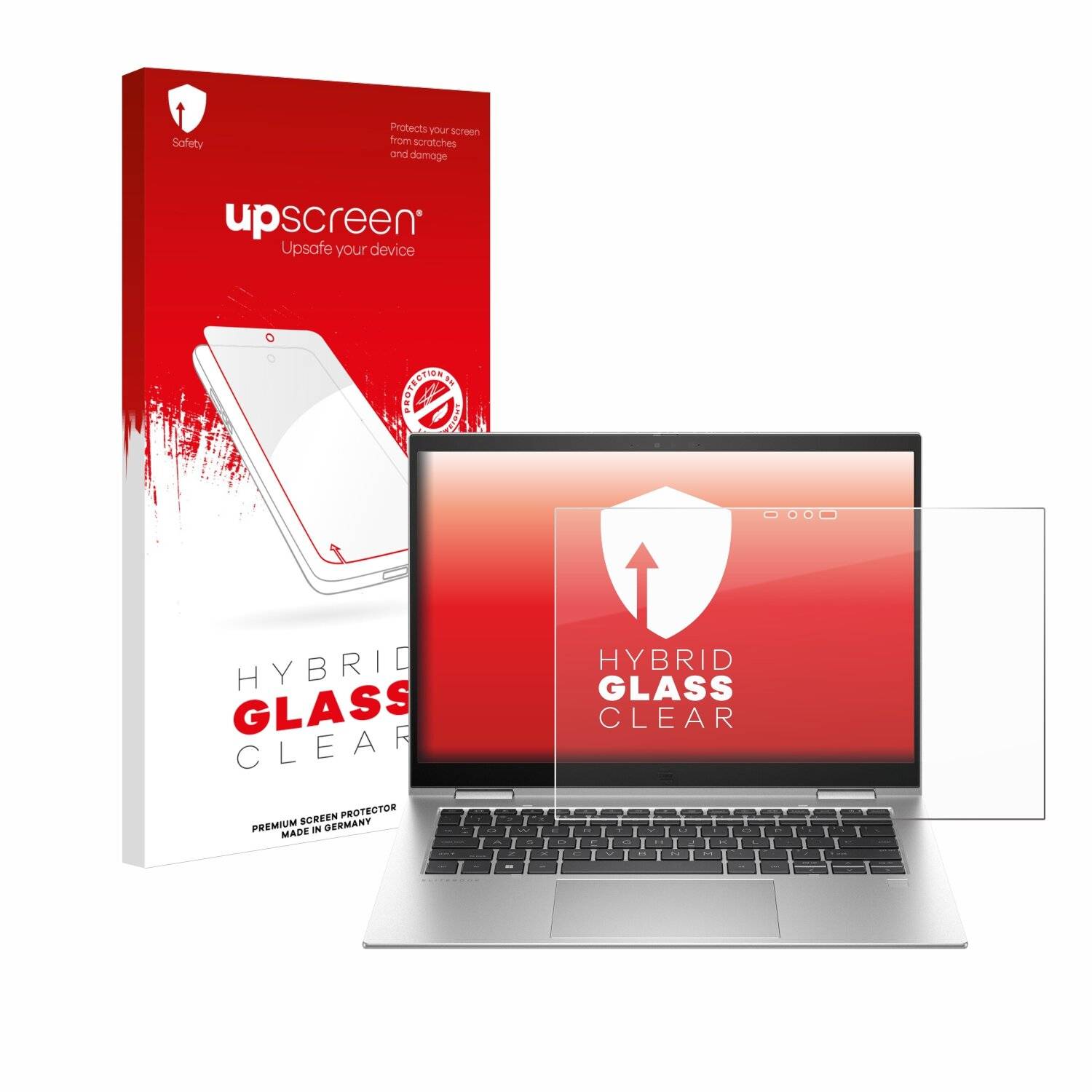 upscreen Hybrid Glas Panzer-Folie für HP EliteBook x360 1040