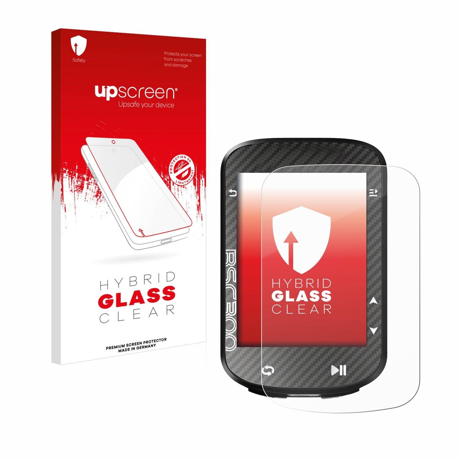upscreen Hybrid Glas Panzer-Folie für igpsport
