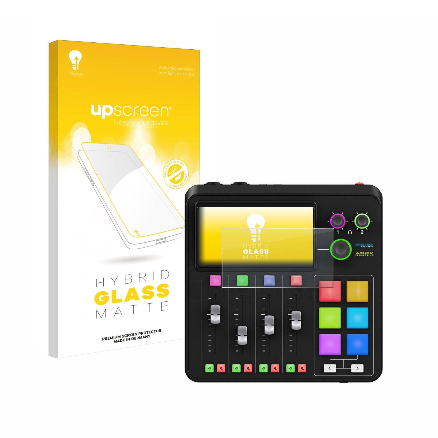 upscreen Hybrid Glas Matt Panzer-Folie für Rode Rodecaster