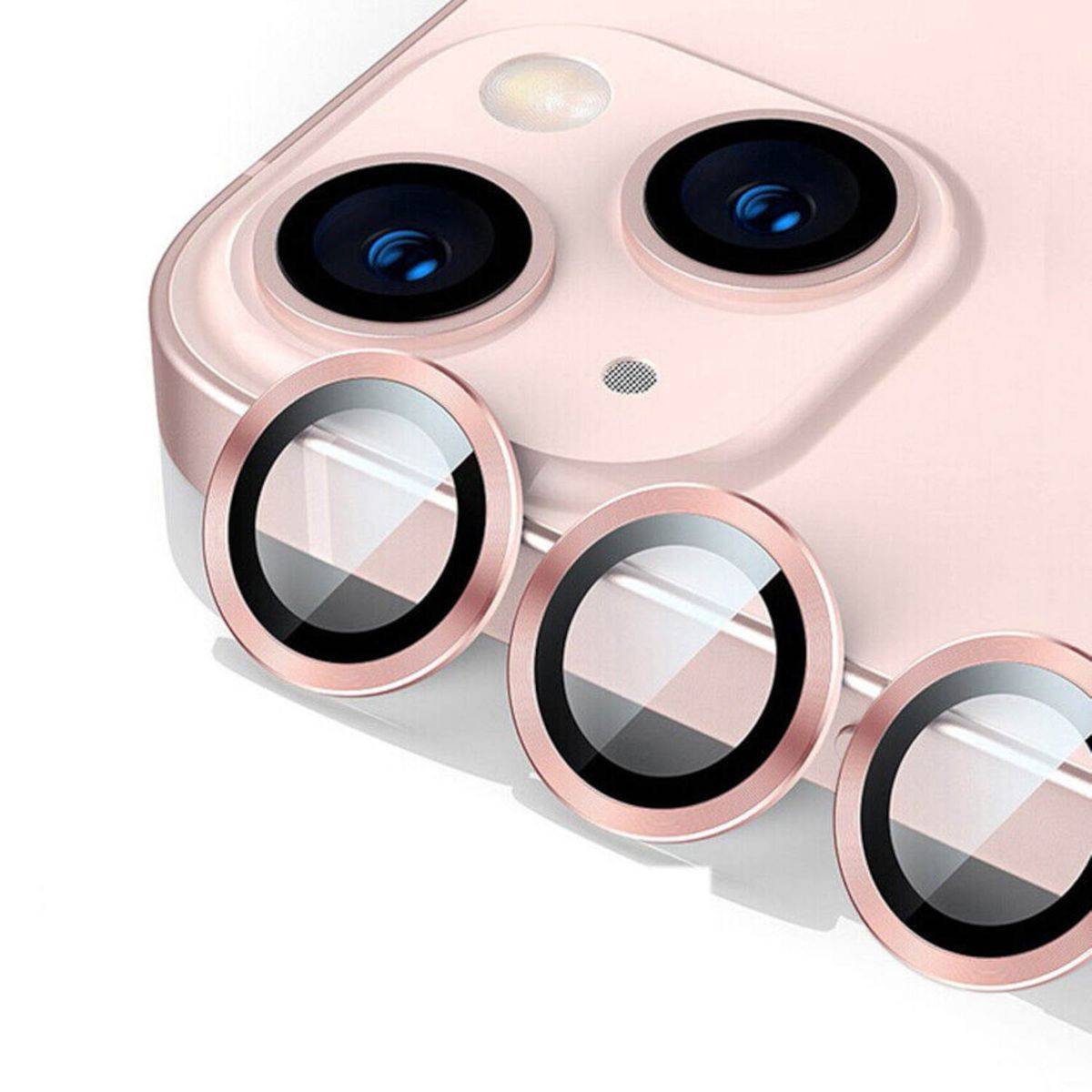 Für Apple iPhone 15 Pro / Pro Max Schutzglas Kamera Linse H9 Rosa