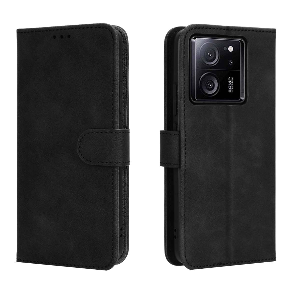 Für Xiaomi 13T / 13T Pro Handy Tasche Wallet Premium Schutz Hülle Case Cover Etuis Neu Zubehör Schwarz