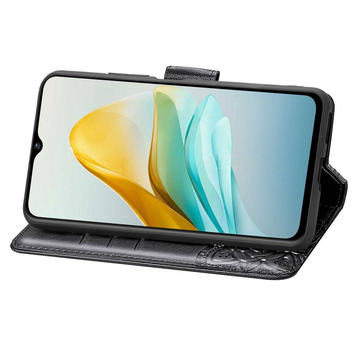Für ZTE Blade A53 Kunstleder Tasche Hülle Etuis Schutz Book Motiv 1