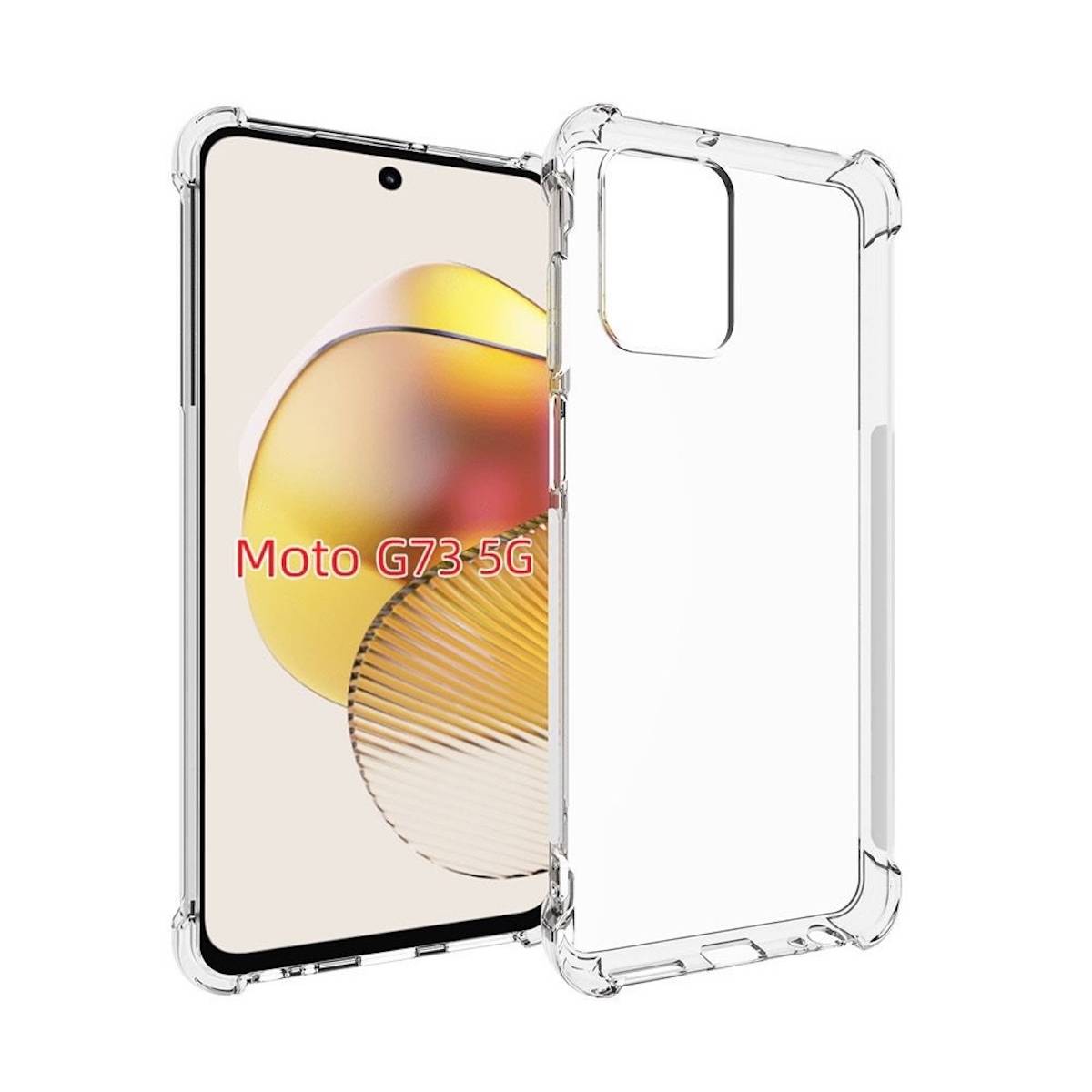 Für Motorola Moto G73 5G Schock TPU Schutz Handy Case Hülle Transparent