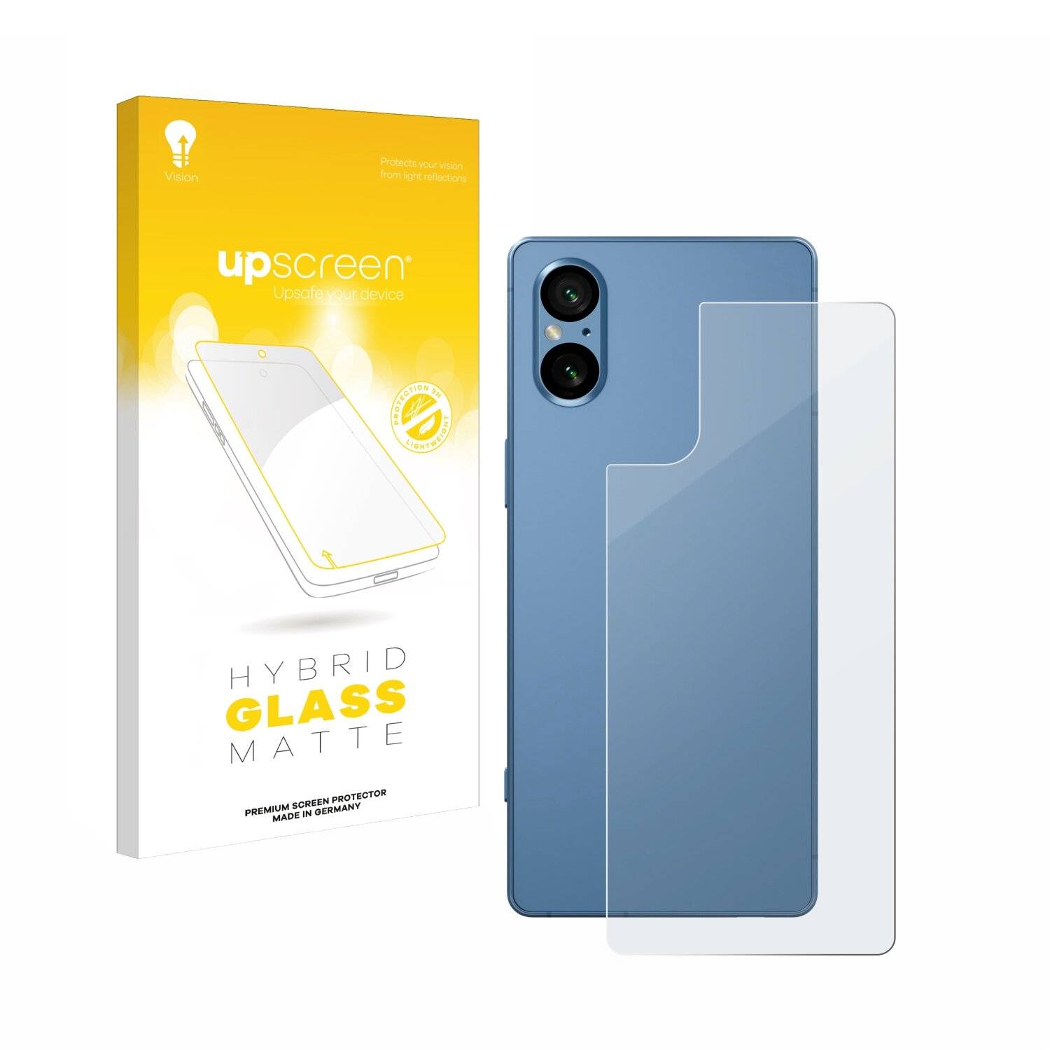 upscreen Hybrid Glas Matt Panzer-Folie für Sony Xperia 5 V