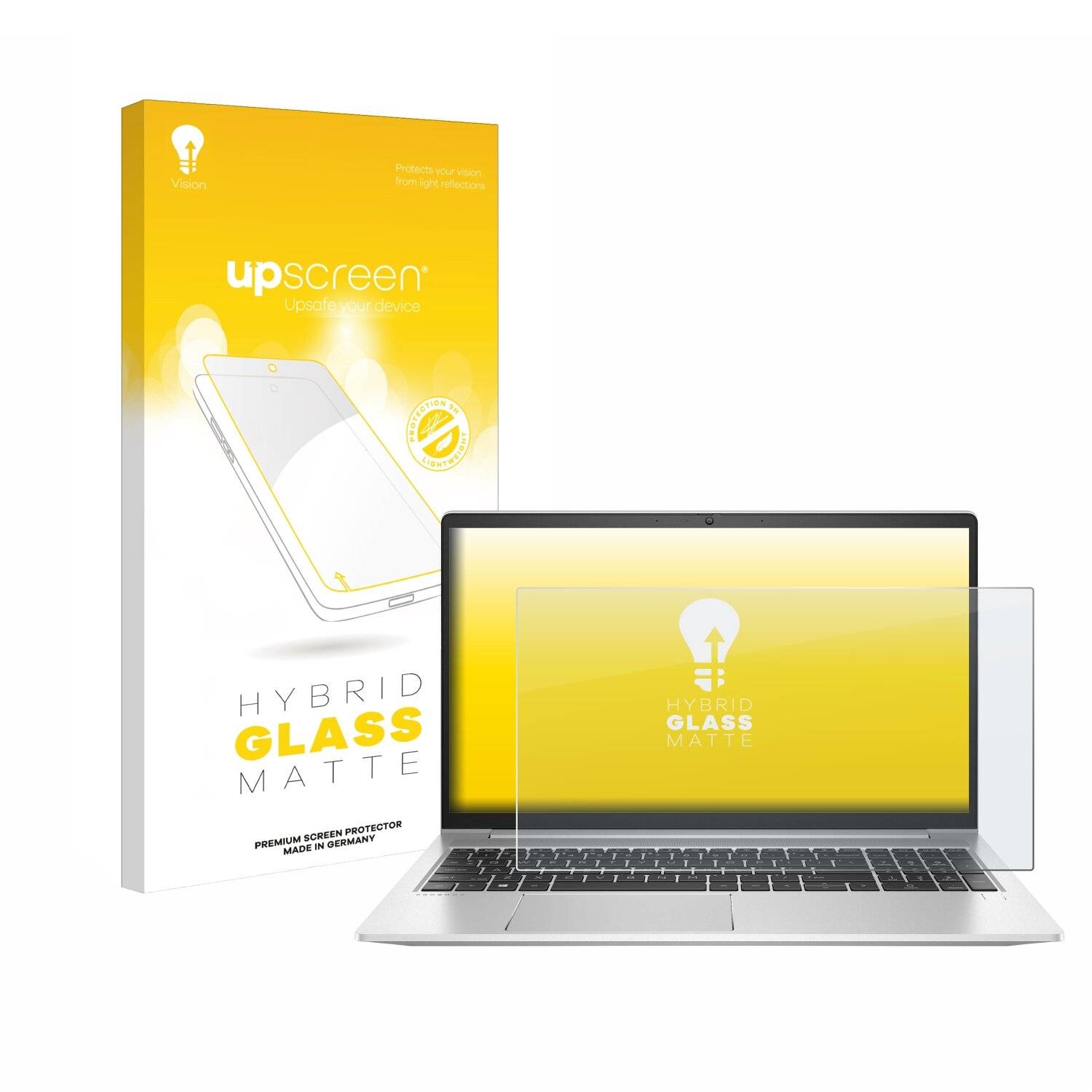upscreen Hybrid Glas Matt Panzer-Folie für HP ProBook 450