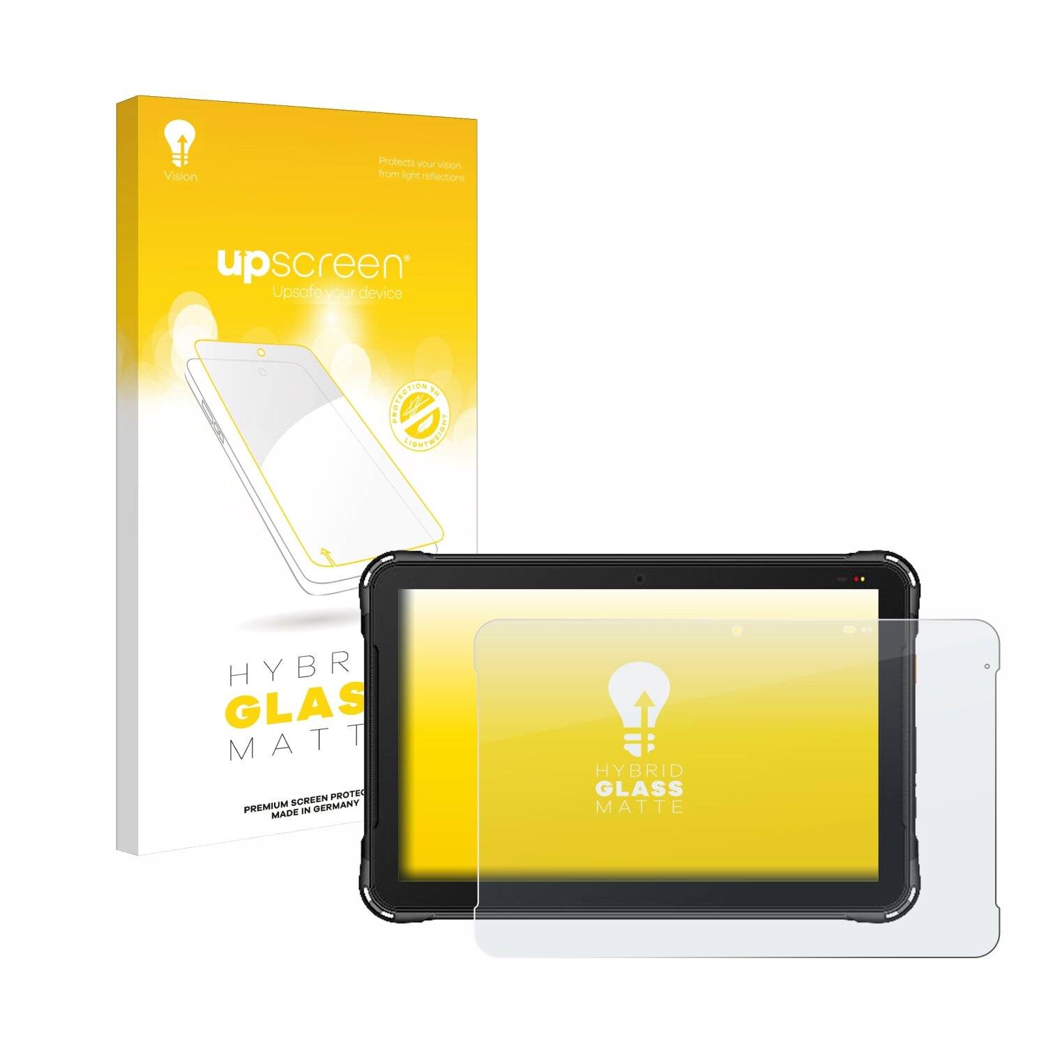 upscreen Hybrid Glas Matt Panzer-Folie für Urovo P8100P 10