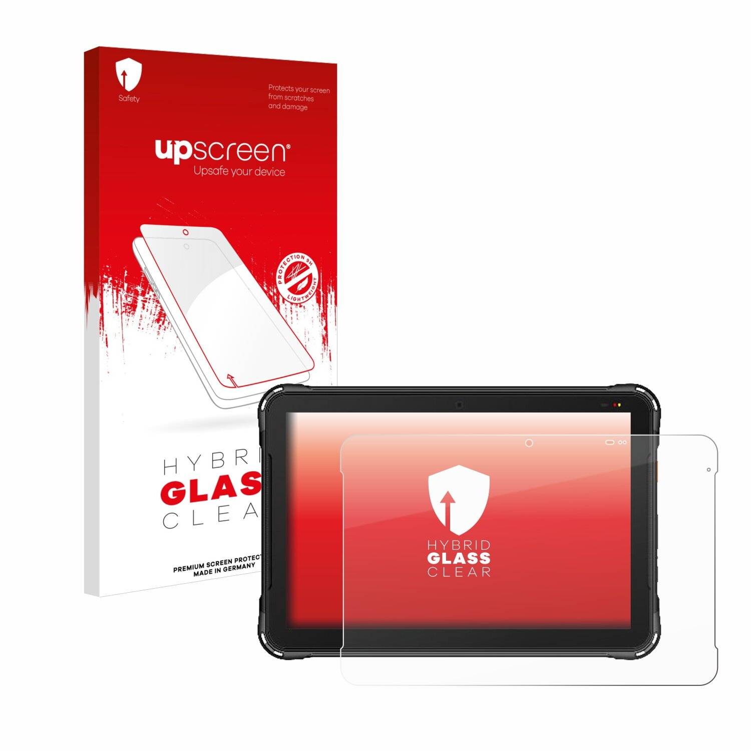 upscreen Hybrid Glas Panzer-Folie für Urovo P8100P 10