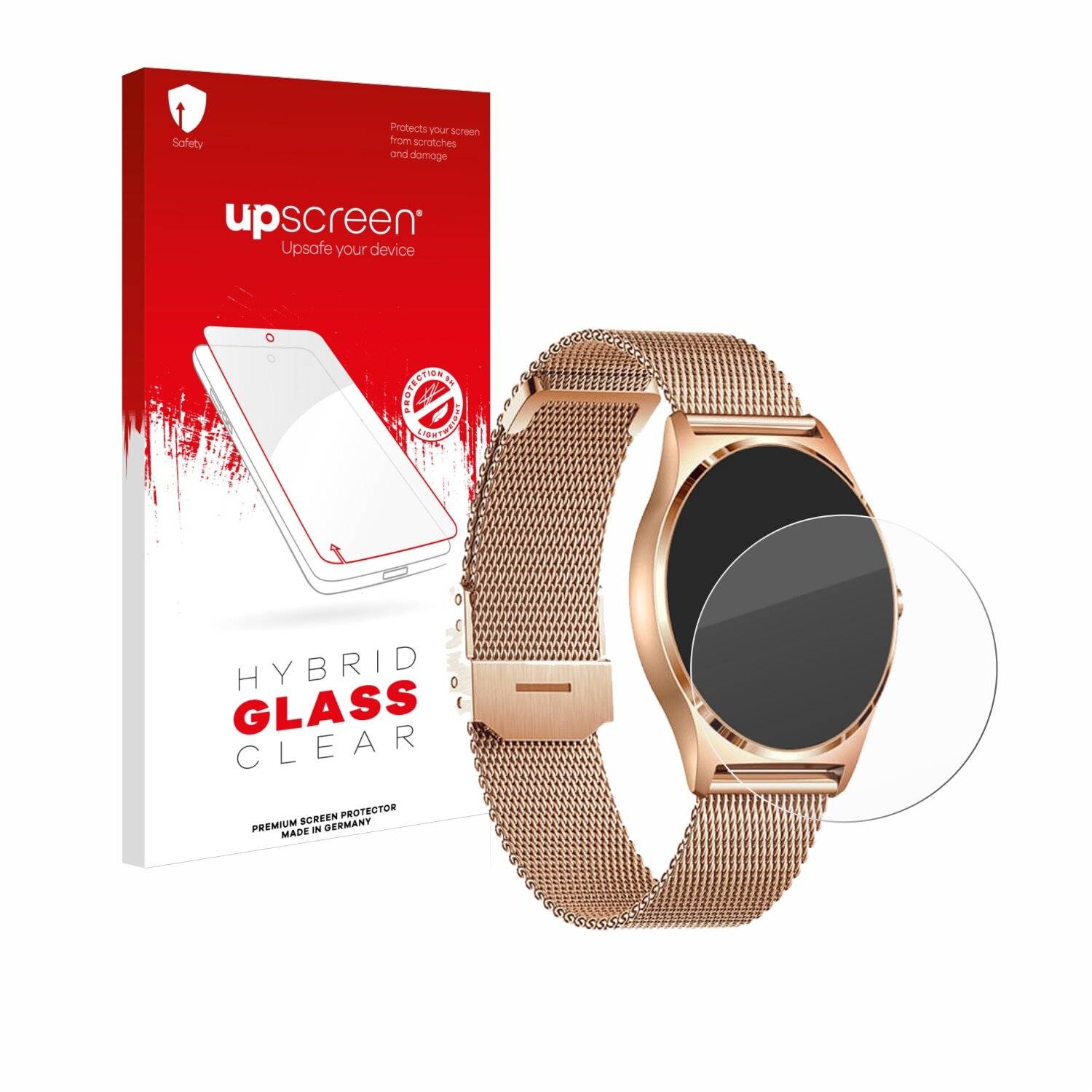 upscreen Hybrid Glas Panzer-Folie für Xcoast X-Watch Joli XC