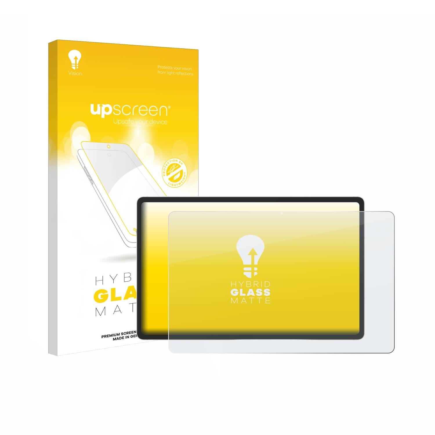 upscreen Hybrid Glas Matt Panzer-Folie für Samsung Galaxy Tab S9 Plus WiFi