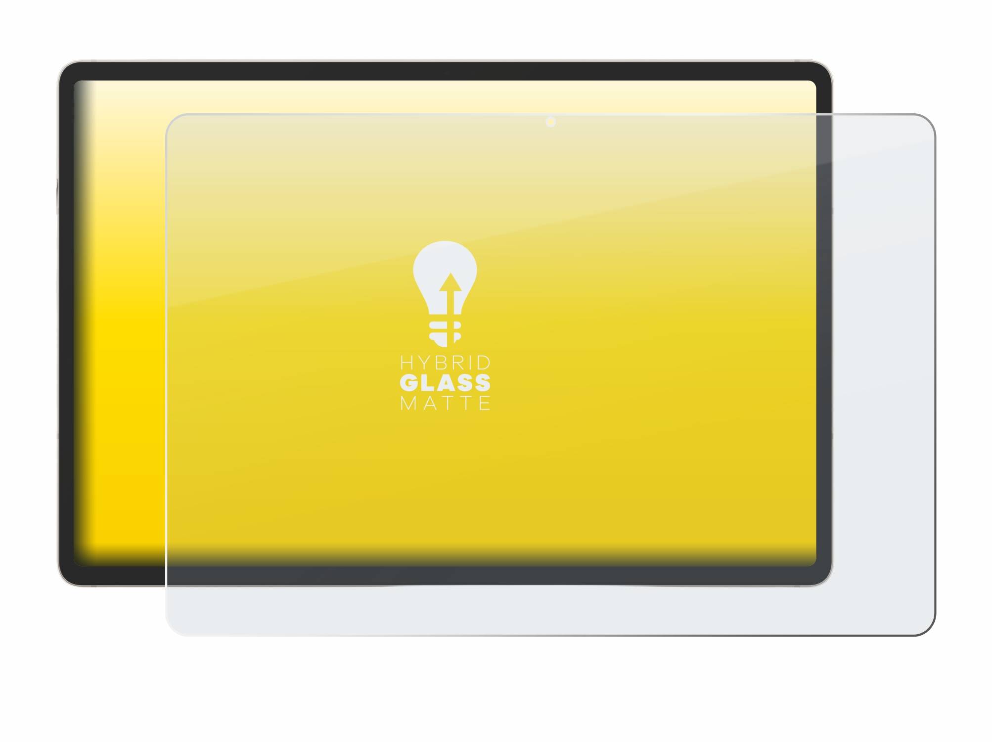 upscreen Hybrid Glas Matt Panzer-Folie für Samsung Galaxy Tab S9 Plus WiFi